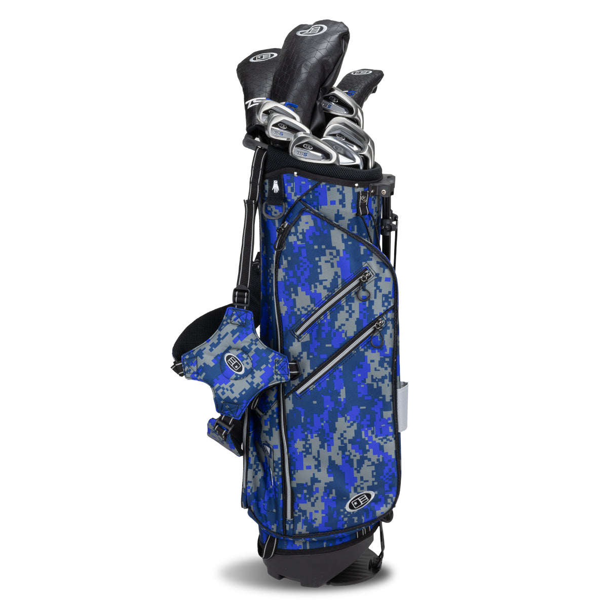 TS5-57 10 Club Stand Set Graphite Right / Blue Camo
