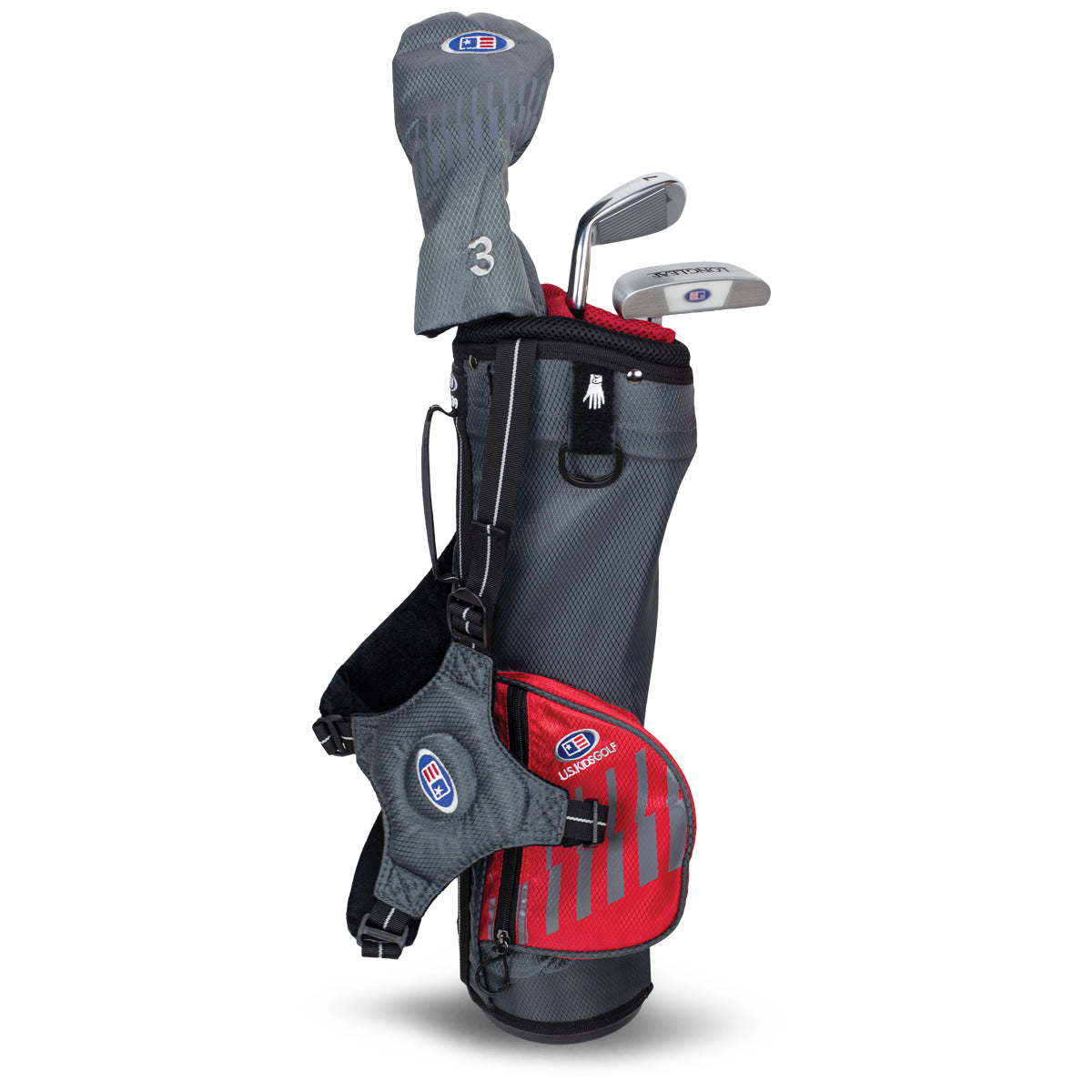 UL39-s 3 Club Carry Set, All Graphite, Grey/ Right / Grey/Red