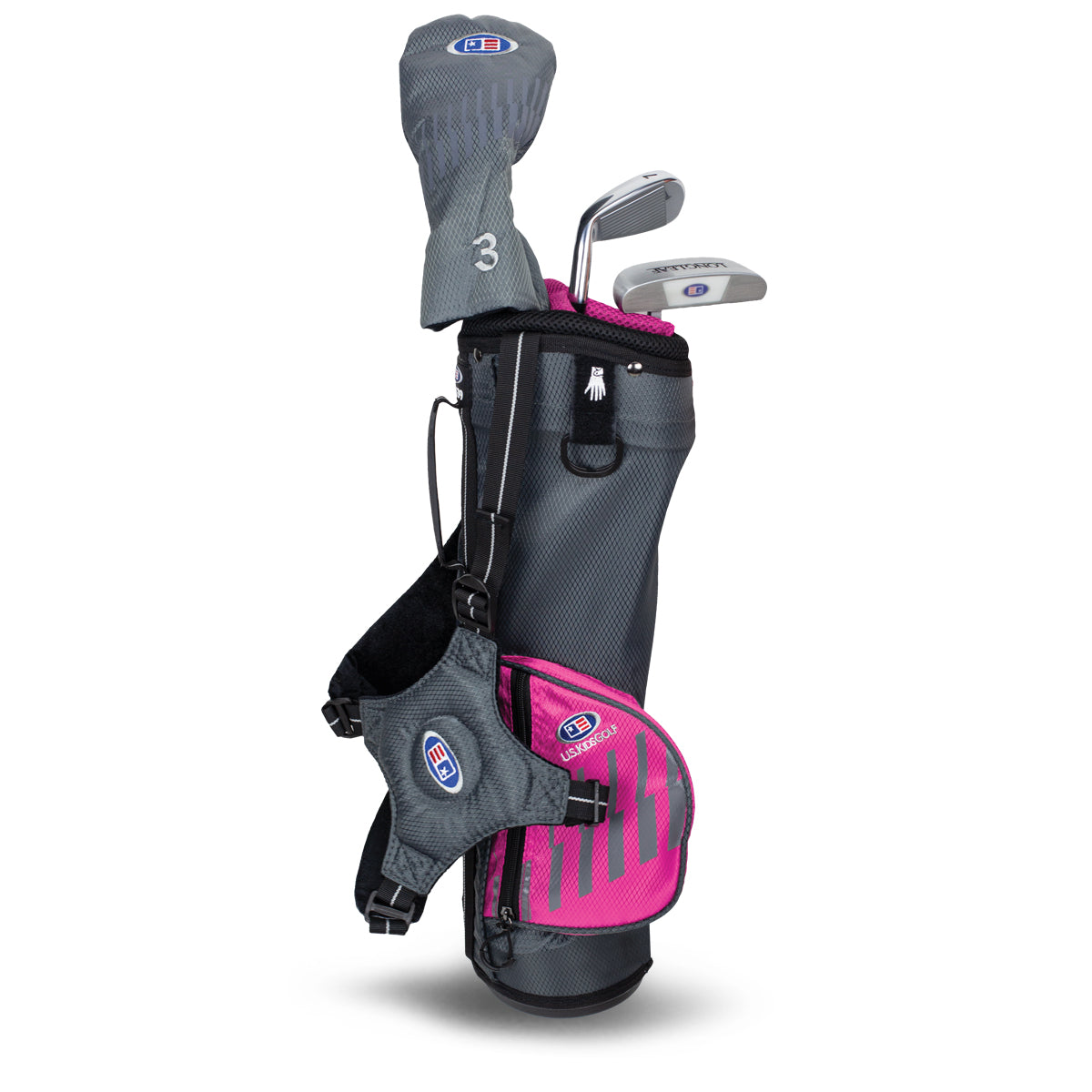 UL39-s 3 Club Carry Set, All Graphite, Grey/ Right / Grey/Pink