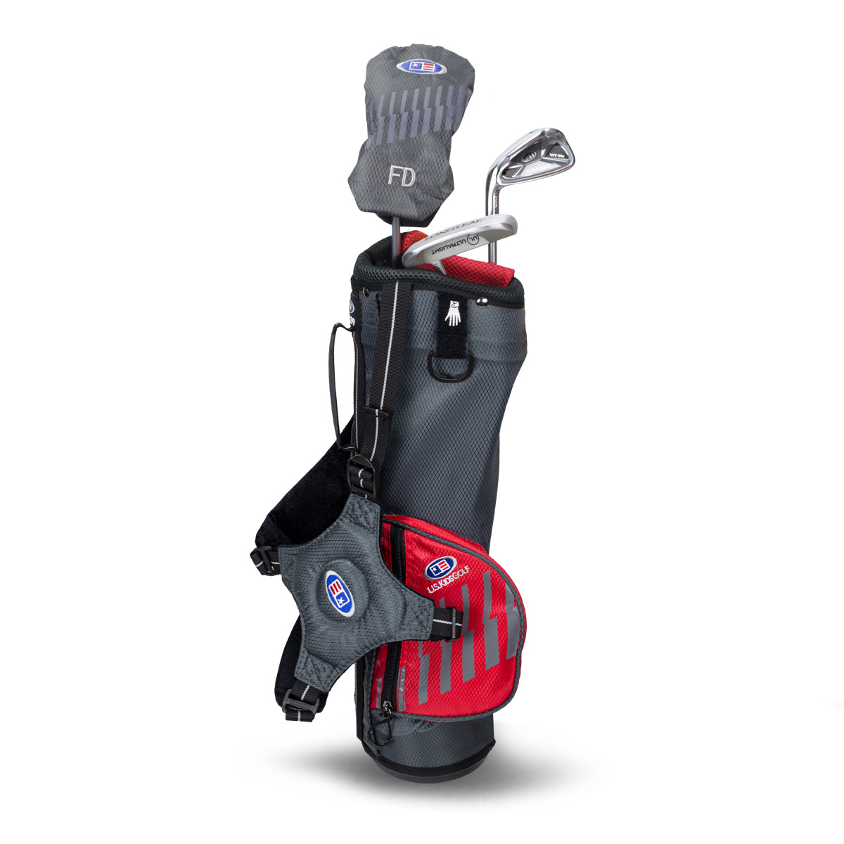 UL39-s 3 Club Carry Set, All Graphite, Grey/ Left / Grey/Red