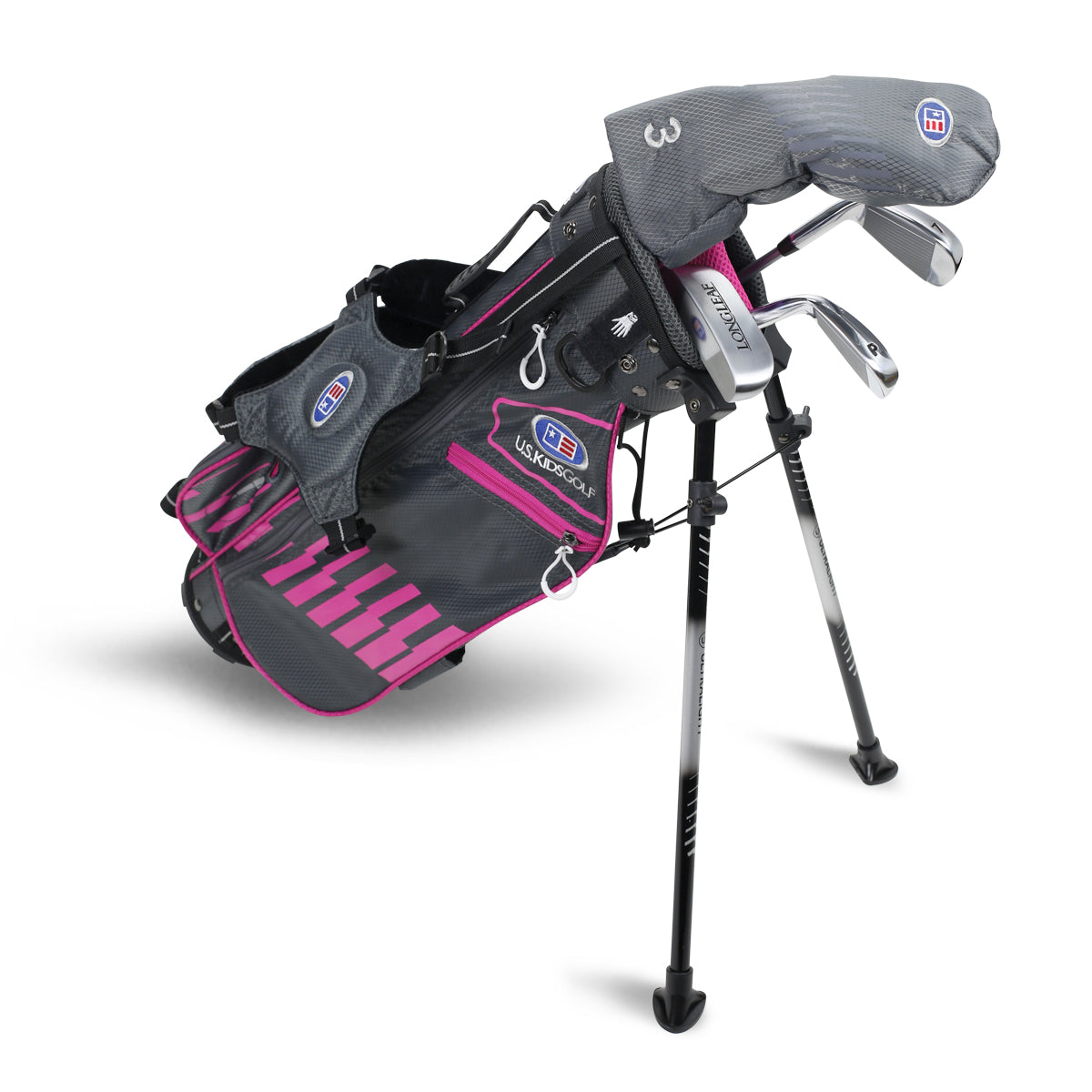 UL45-s 4 Club Stand Set, All Graphite, Grey/ Right / Grey/Pink