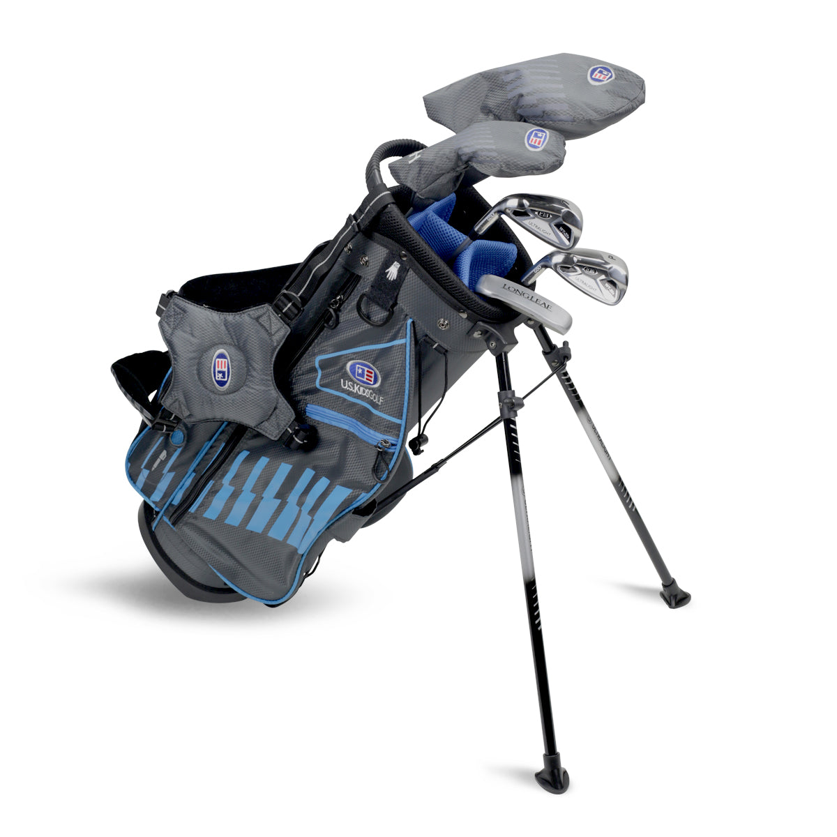 UL48-s 5 Club Stand Set, All Graphite, Grey/Teal Bag Left / Grey/Teal