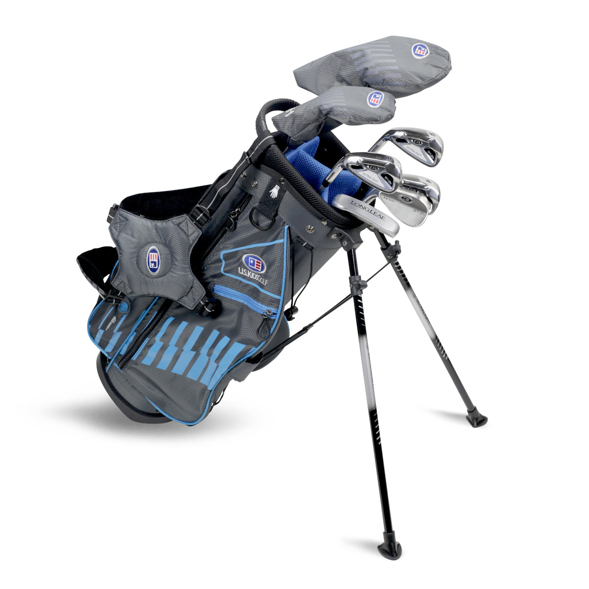 UL48-s 7 Club DV3 Stand Set, All Graphite, Grey/Teal Bag Left / Grey/Teal