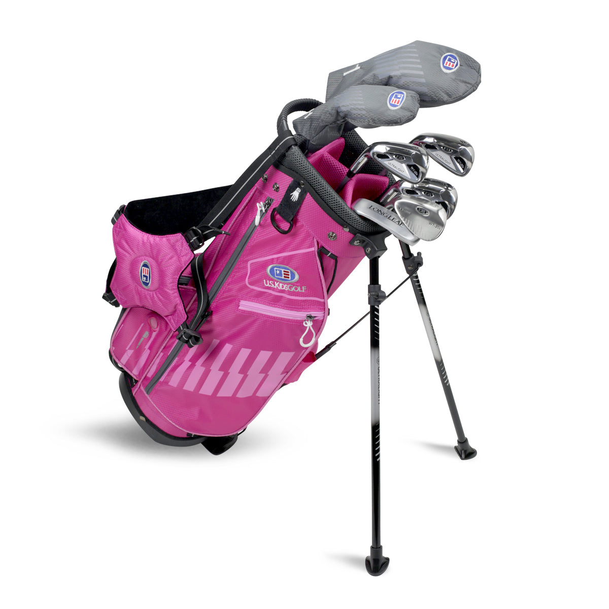 UL48-s 7 Club DV3 Stand Set, All Graphite, Grey/Teal Bag Left / Pink/Pink