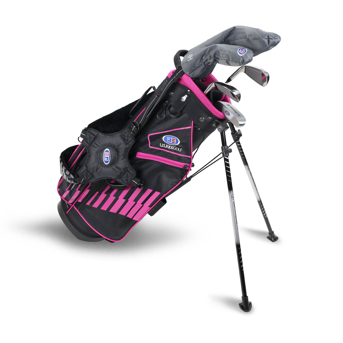 UL51-s 5 Club Stand Set, All Graphite, Grey/ Right / Black/Pink