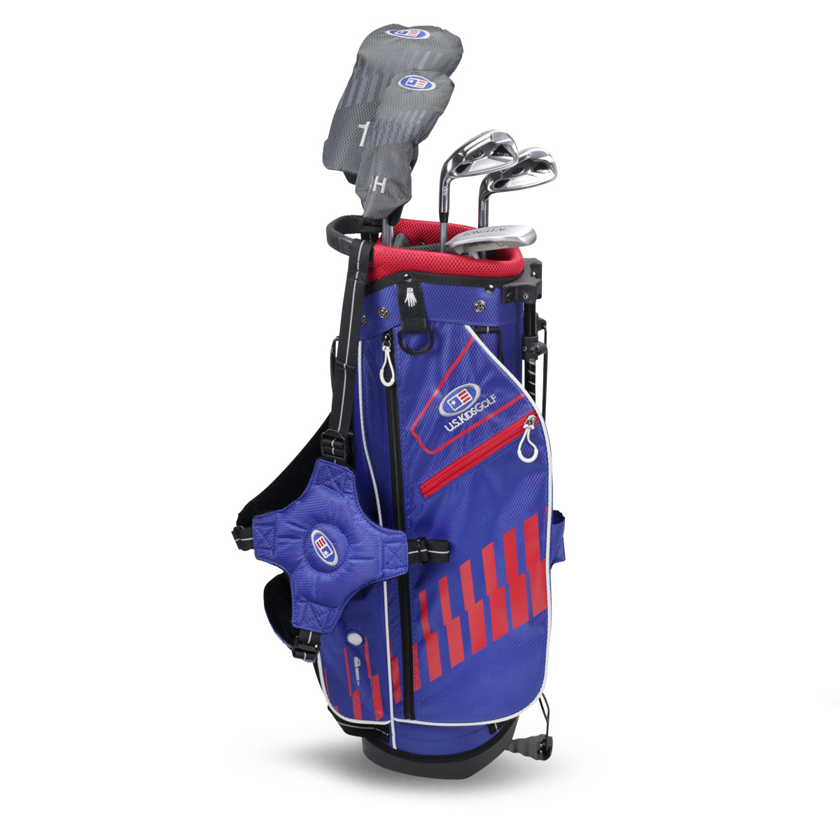 UL51-s 5 Club Stand Set, All Graphite, Grey/ Left / Blue/Red/White