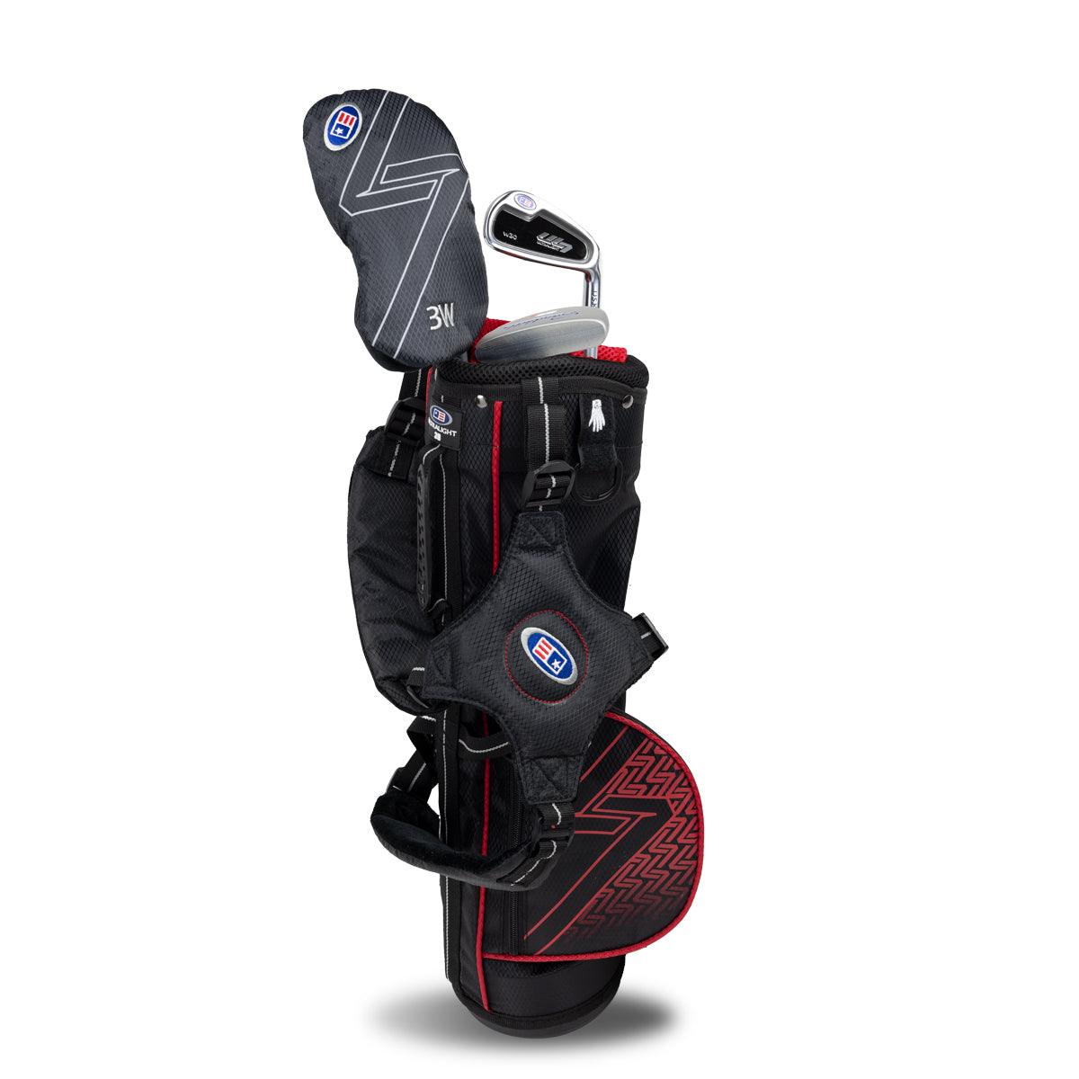 UL7 39 3 Club Carry Set, All Graphite, Black/ Right / Black/Red