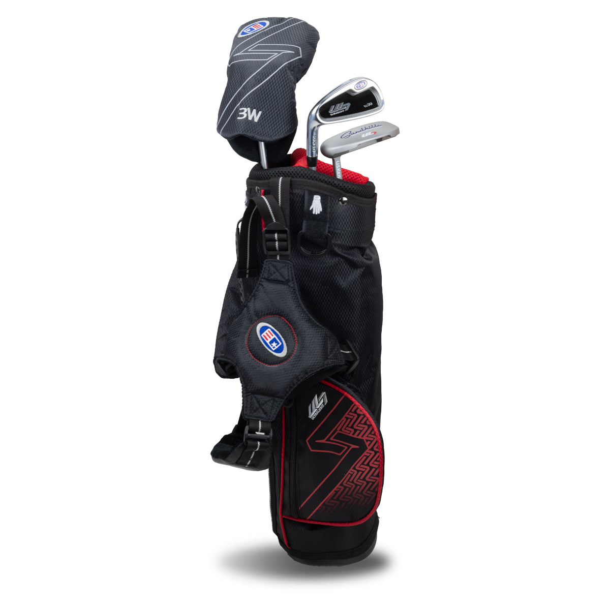 UL7 39 3 Club Carry Set, All Graphite, Black/ Left / Black/Red