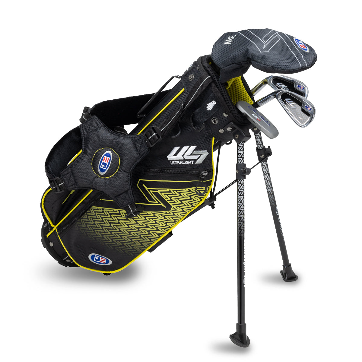 UL7 42 4 Club Stand Set, All Graphite, Black/ Left / Black/Yellow