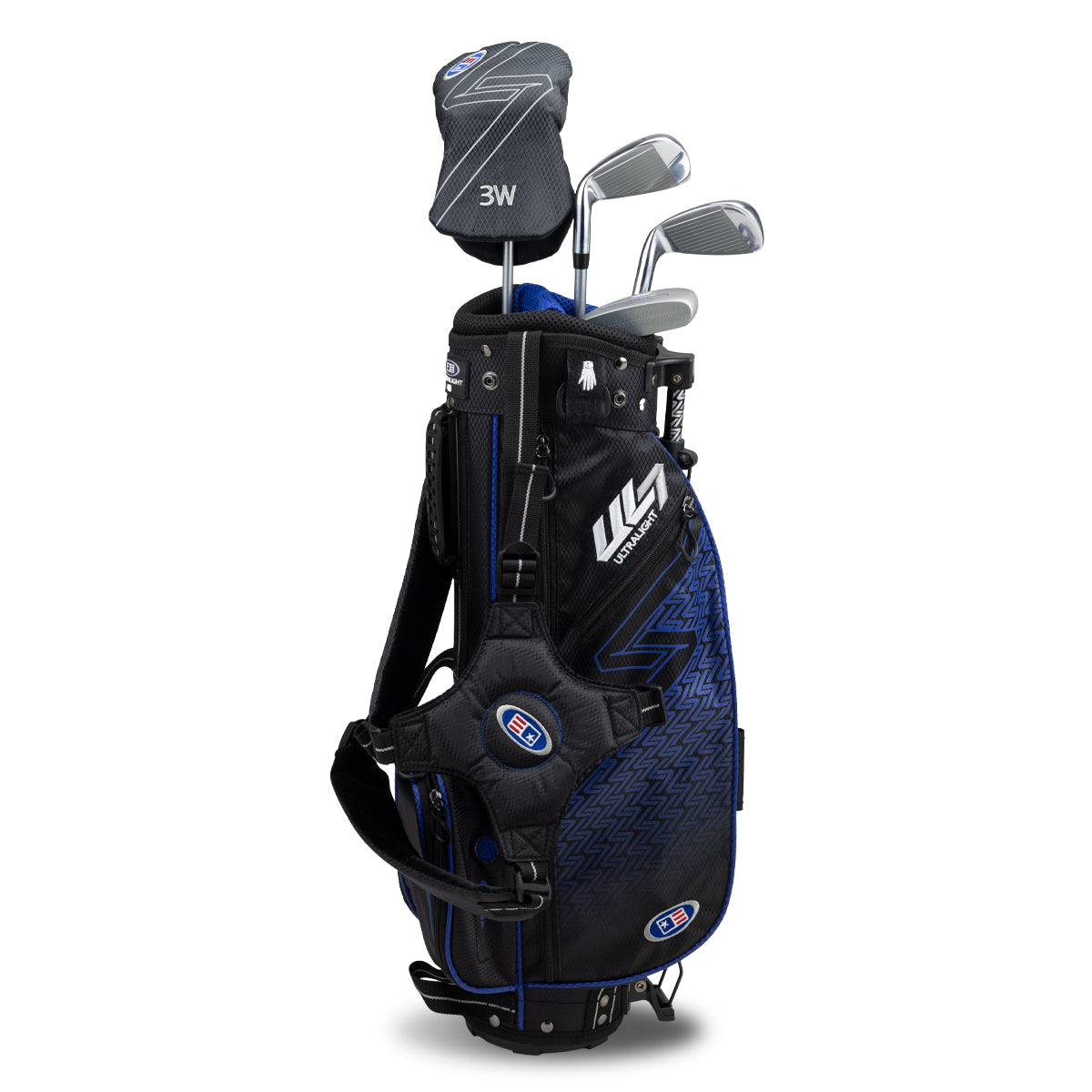 UL7 45 4 Club Stand Set, All Graphite, Black/ Right / Black/Blue
