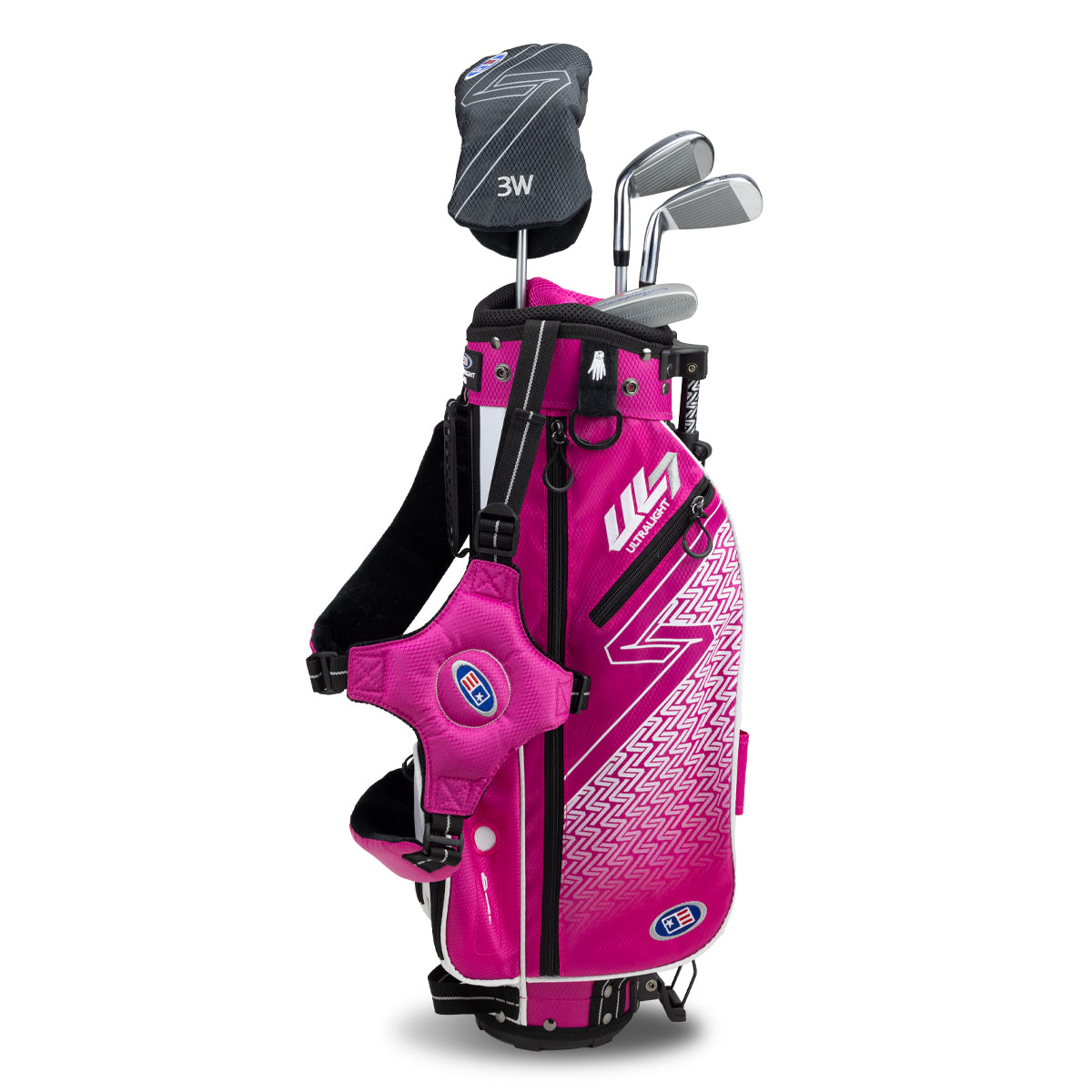 UL7 45 4 Club Stand Set, All Graphite, Black/ Right / Pink/White