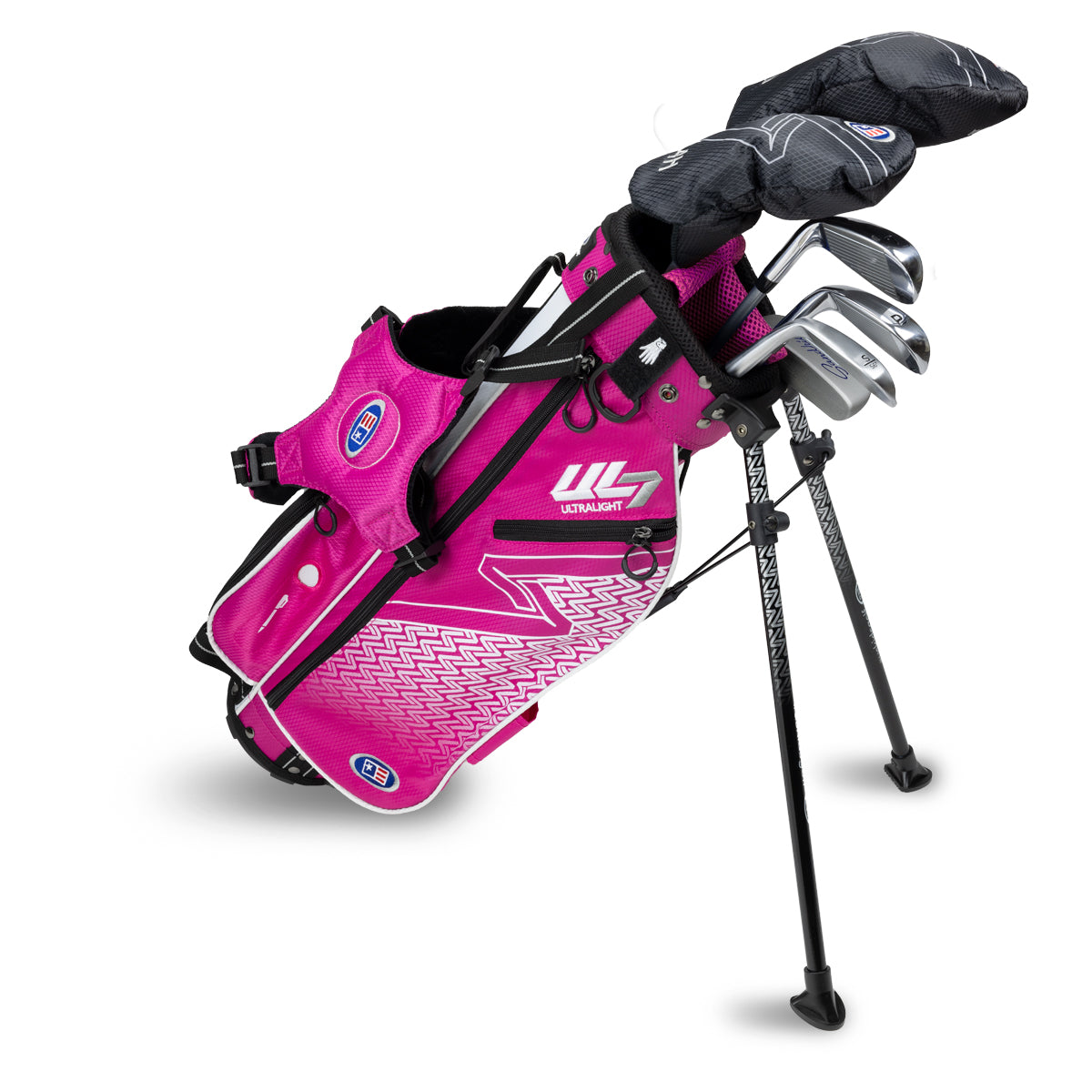 UL7 45 6 Club Stand Set, All Graphite, Black/ Right / Pink/White