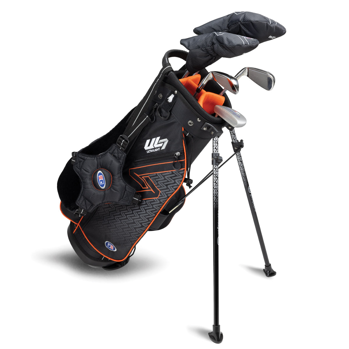 UL7 51 5 Club Stand Set, All Graphite, Black/ Right / Black/Orange