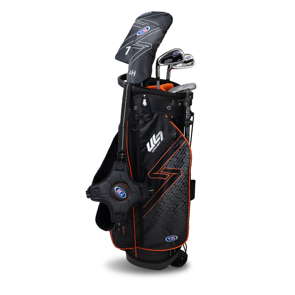 UL7 51 5 Club Stand Set, All Graphite, Black/ Left / Black/Orange