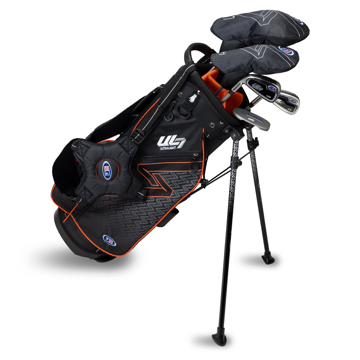 UL7 51 5 Club Stand Set, All Graphite, Black/ Left / Black/Orange