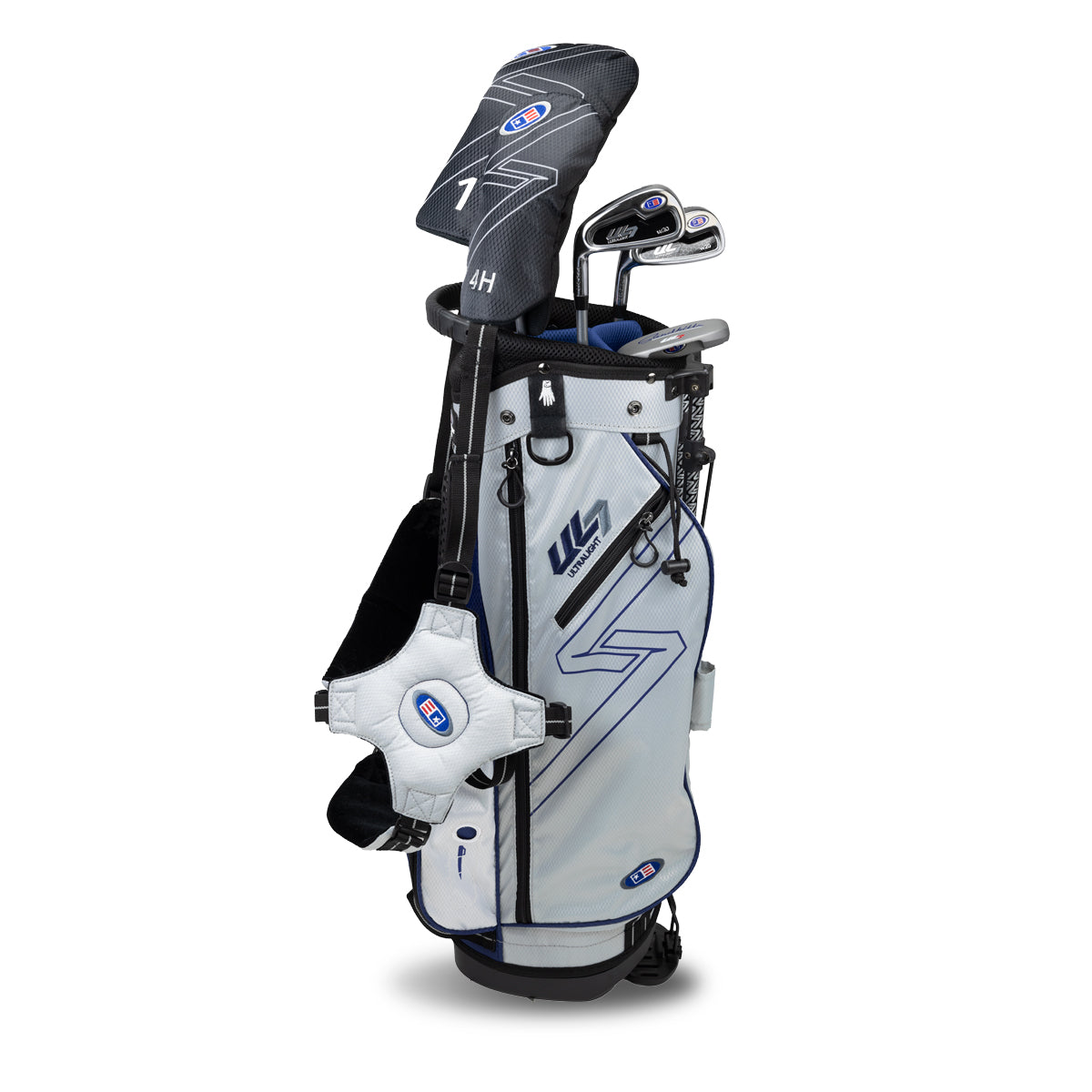 UL7 51 5 Club Stand Set, All Graphite, Black/ Left / Silver/Navy