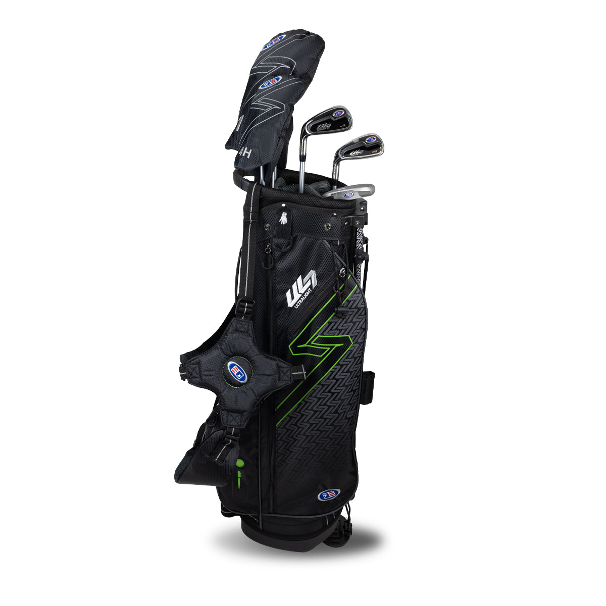 UL7 57 5 Club Stand Set, All Graphite, Black/ Left / Black/Green