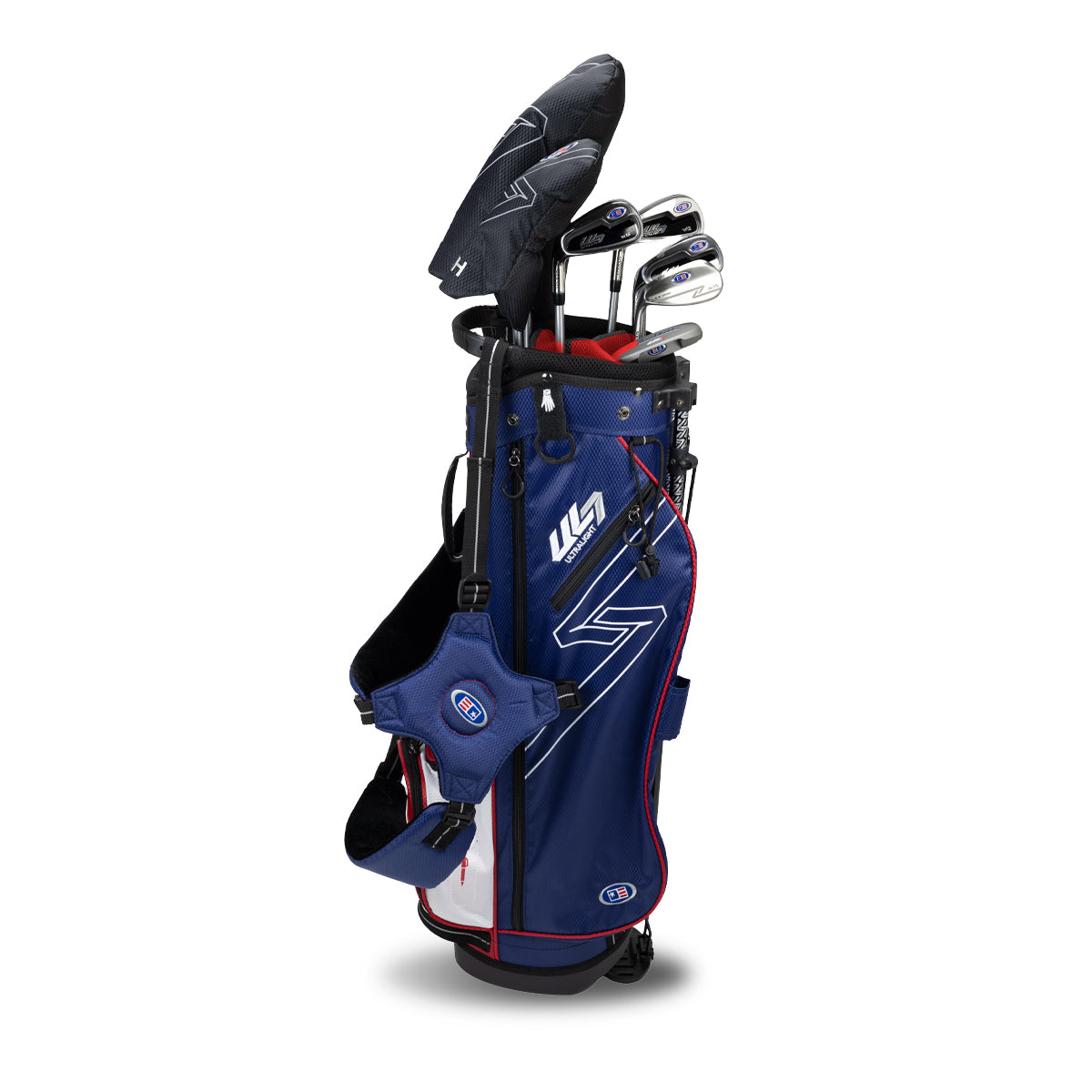 UL7 57 7 Club Stand Set, All Graphite, Black/ Left / Navy/Red