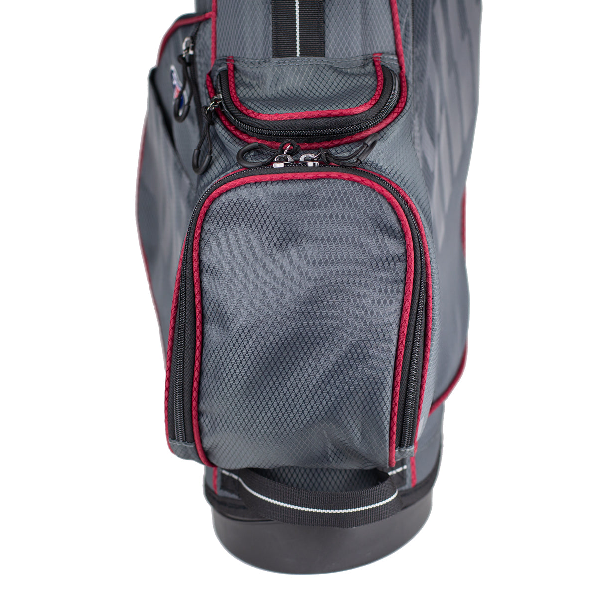 UL60-s 5 Club Stand Set, All Graphite, Grey/Maroon Bag Left / Grey/Maroon