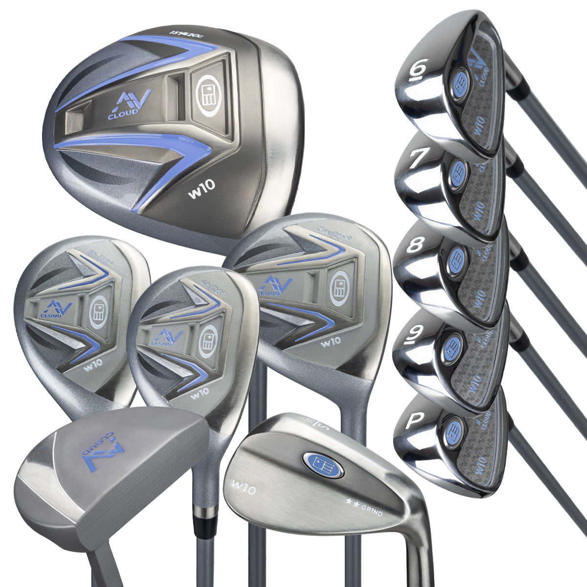 AV Cloud-60 11 Club Only Set, All Graphite