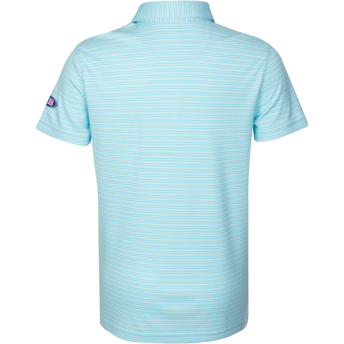 Boys Micro Stripe Polo Youth XS / Aqua Stream