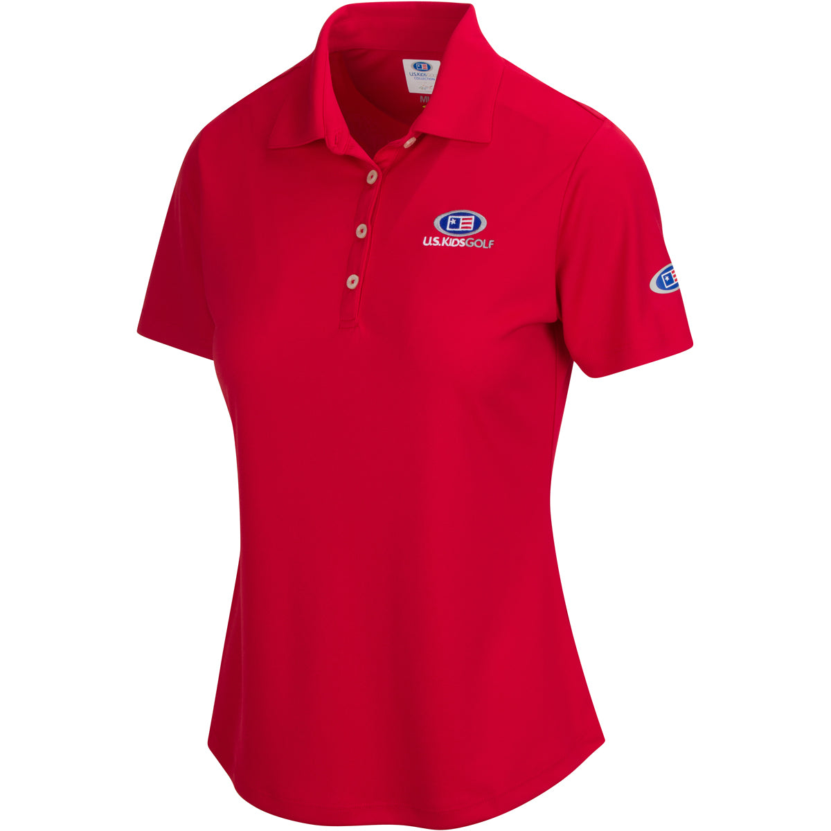 Womens USKG Solid ML75 Polo Womens XL / Red