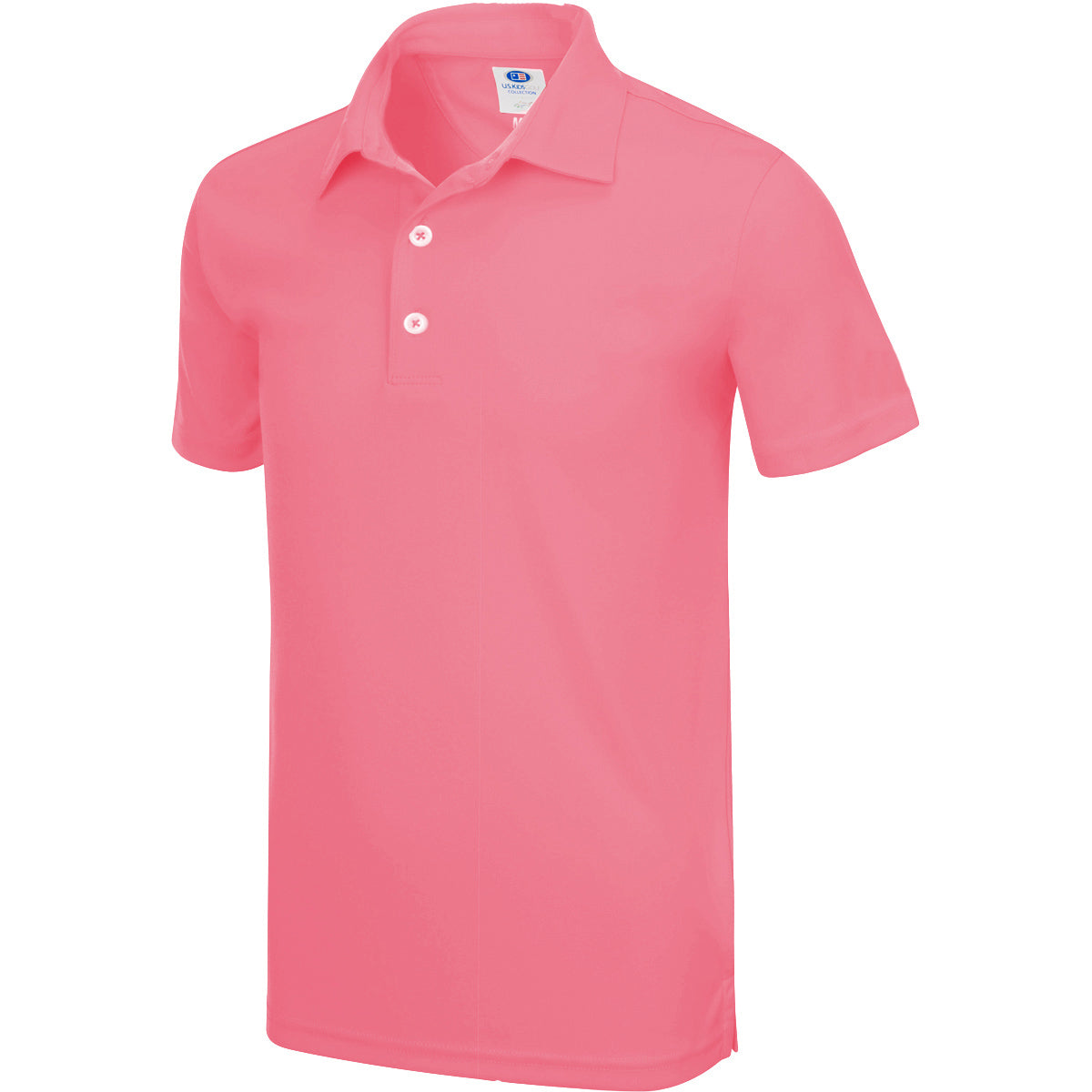 Boys Solid ML75 Polo Youth S / Cool Coral