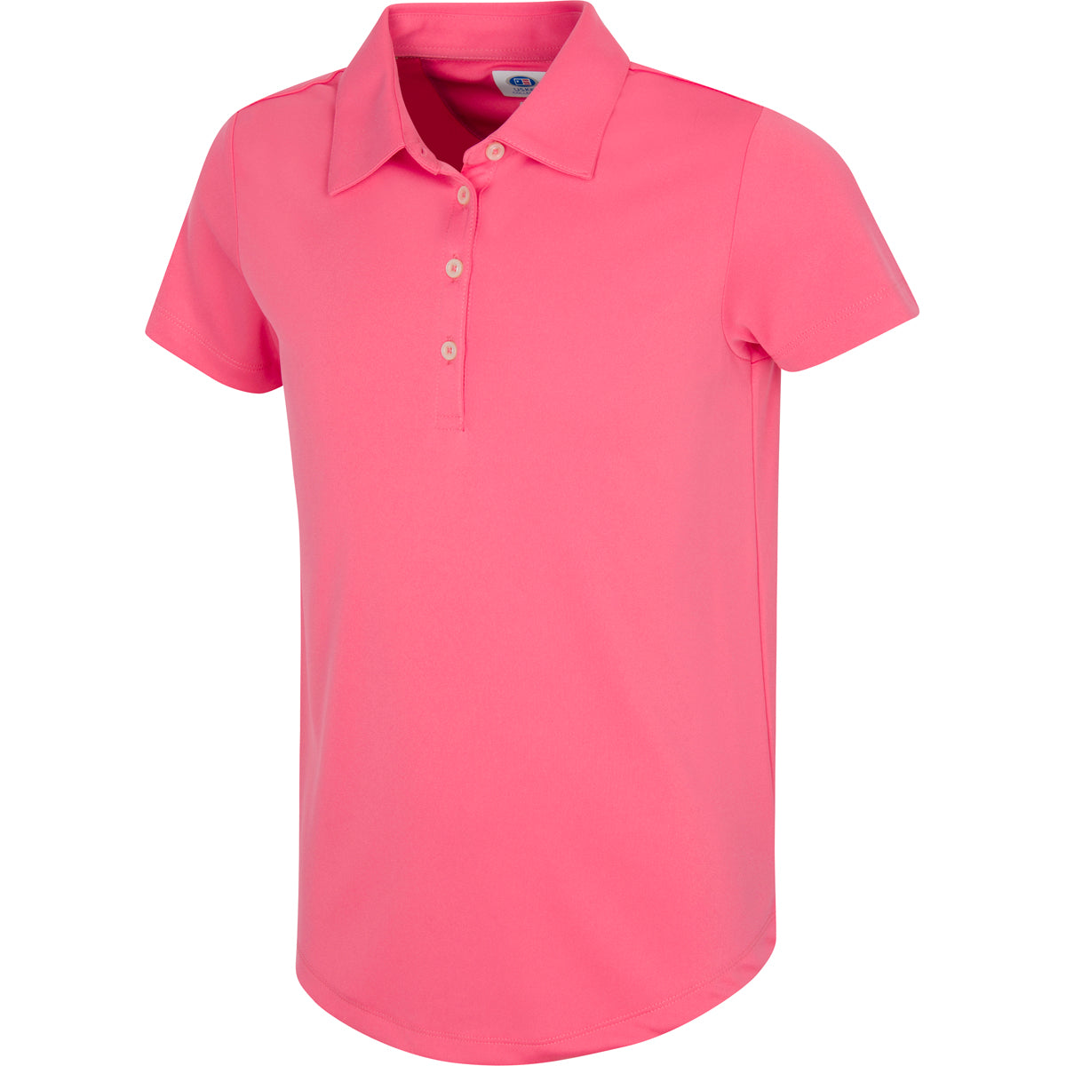 Girls Solid ML75 Polo Girls S / Tropical Pink
