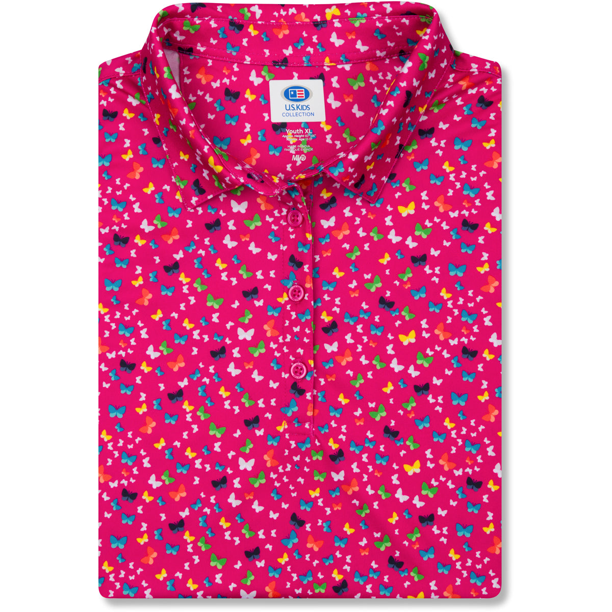 Girls Butterflies Print Polo Girls S