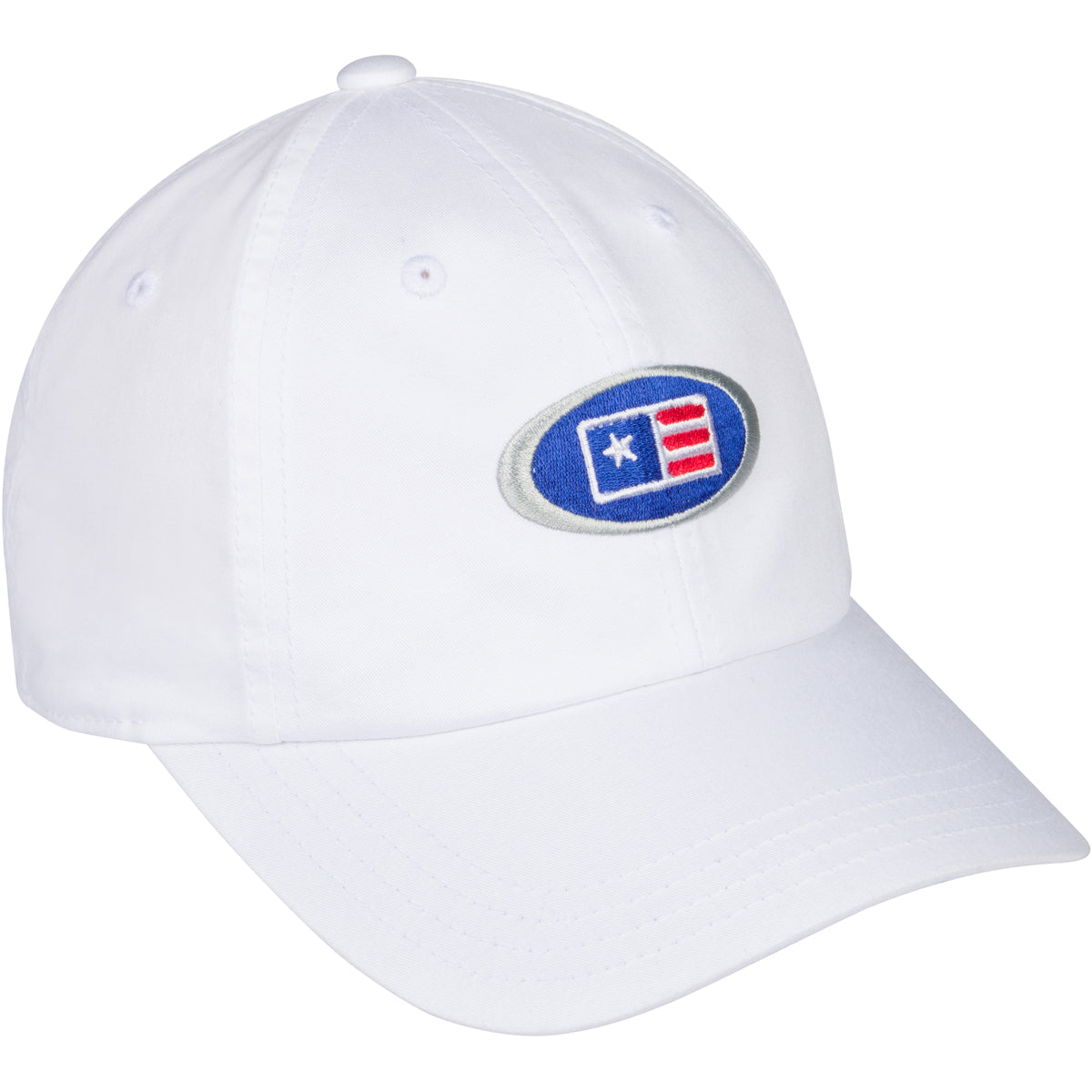 Oval Lightweight Cap, White, Adult M/L 58cm