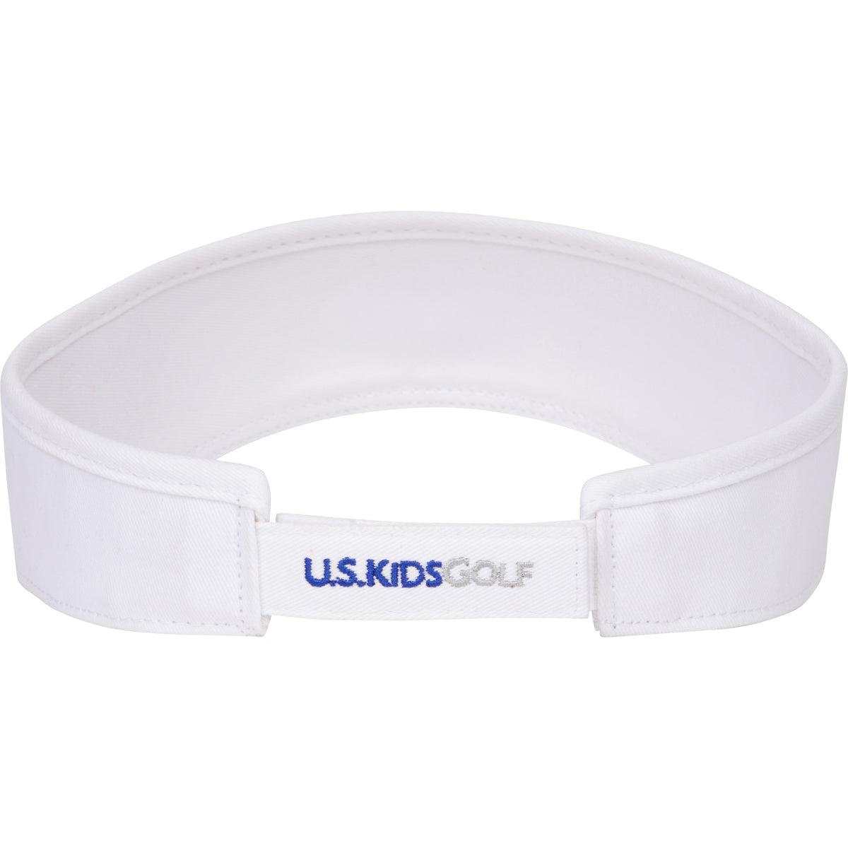 Oval Twill Visor, White, Adult M/L 58cm