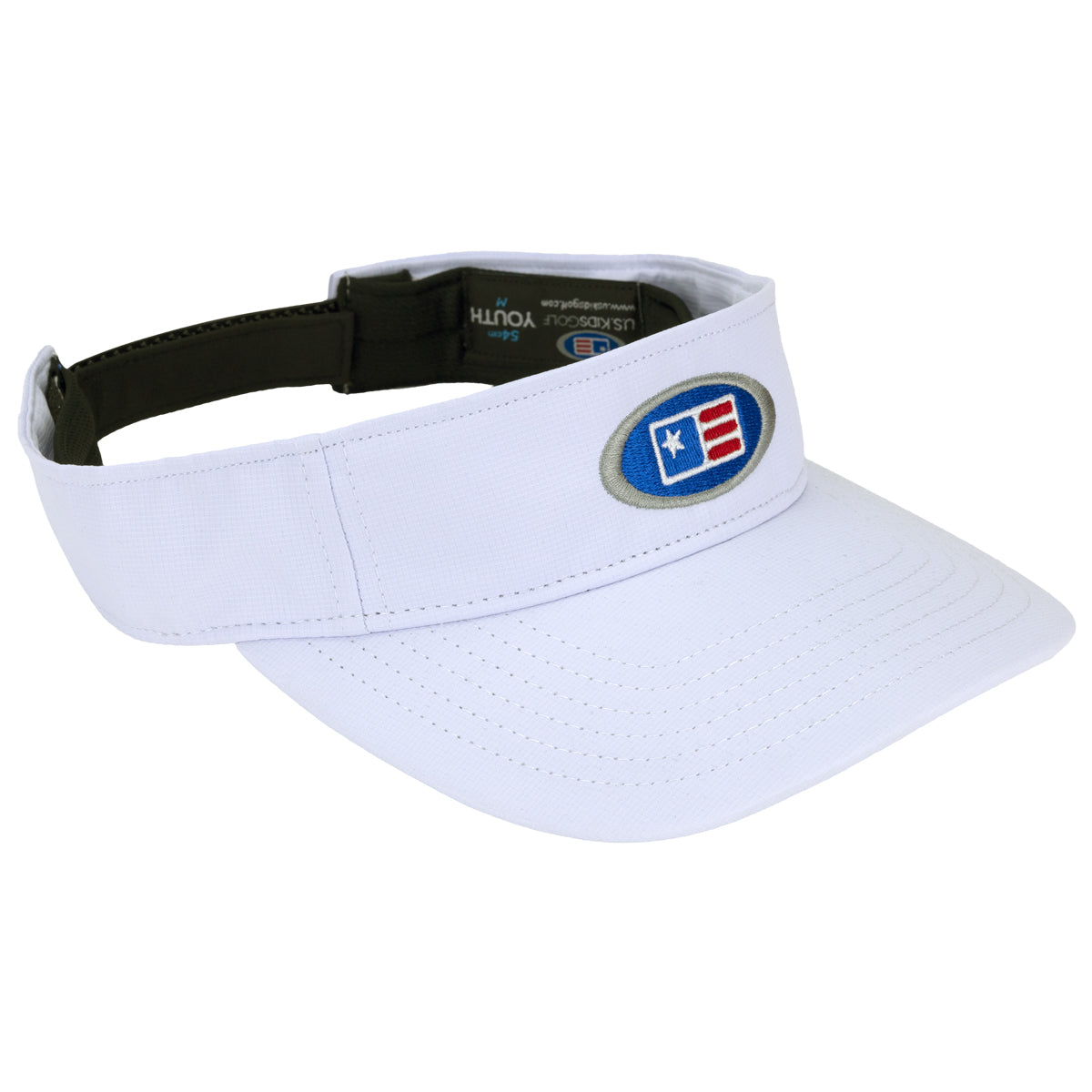 Oval Tech Visor 54, White, Youth M/L 54cm