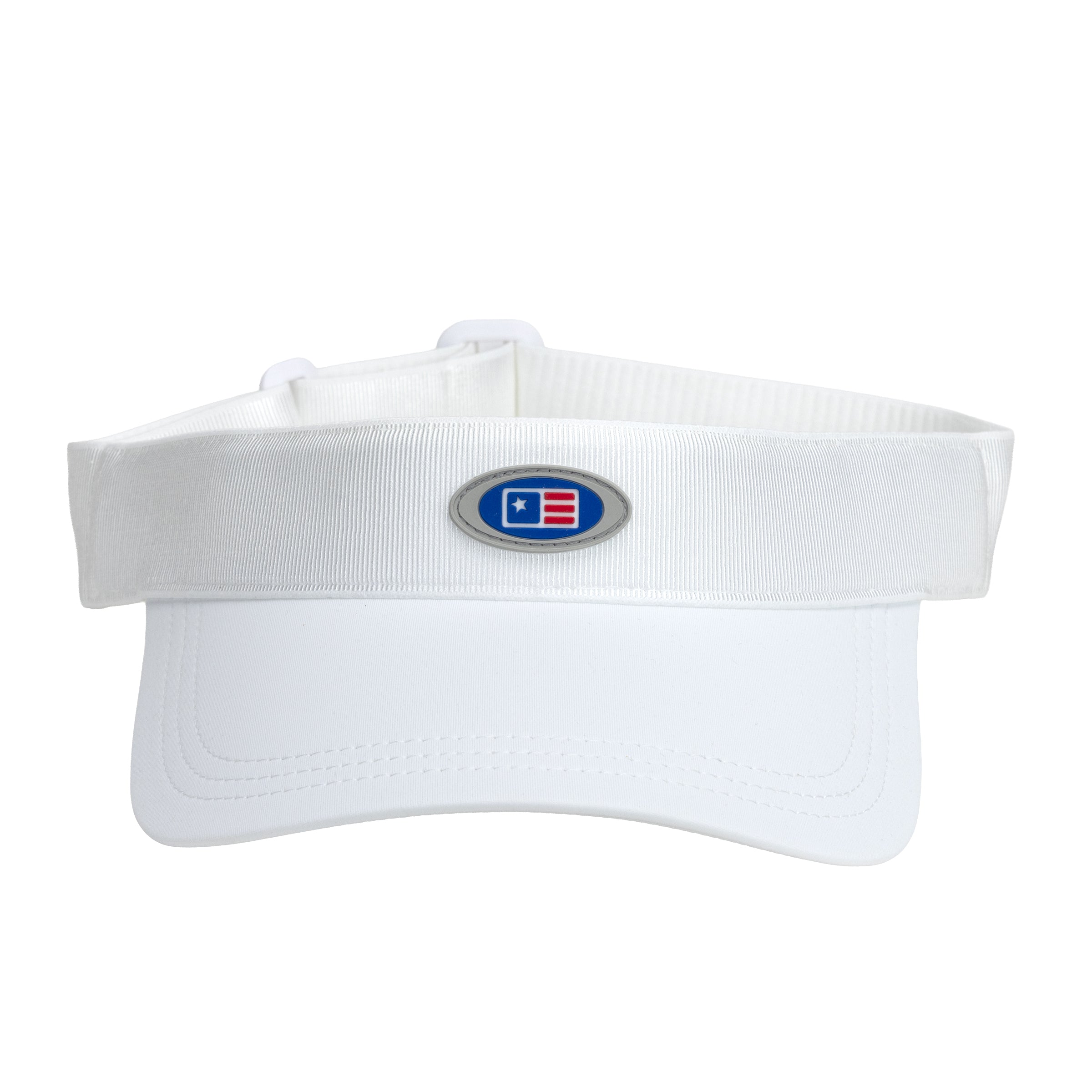 Oval Bounds Visor, White, Adult 56cm