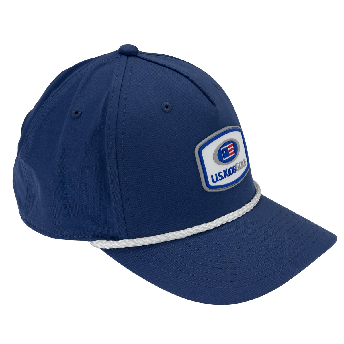 Patch Tech 5-Panel Rope, Blue/White, Adult M/L 58cm