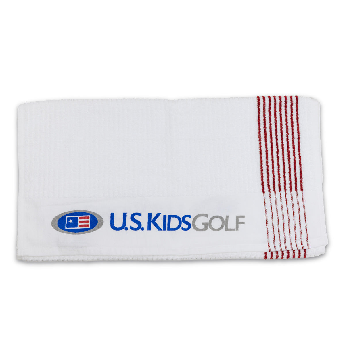 USKG Caddie Towel, White/Red