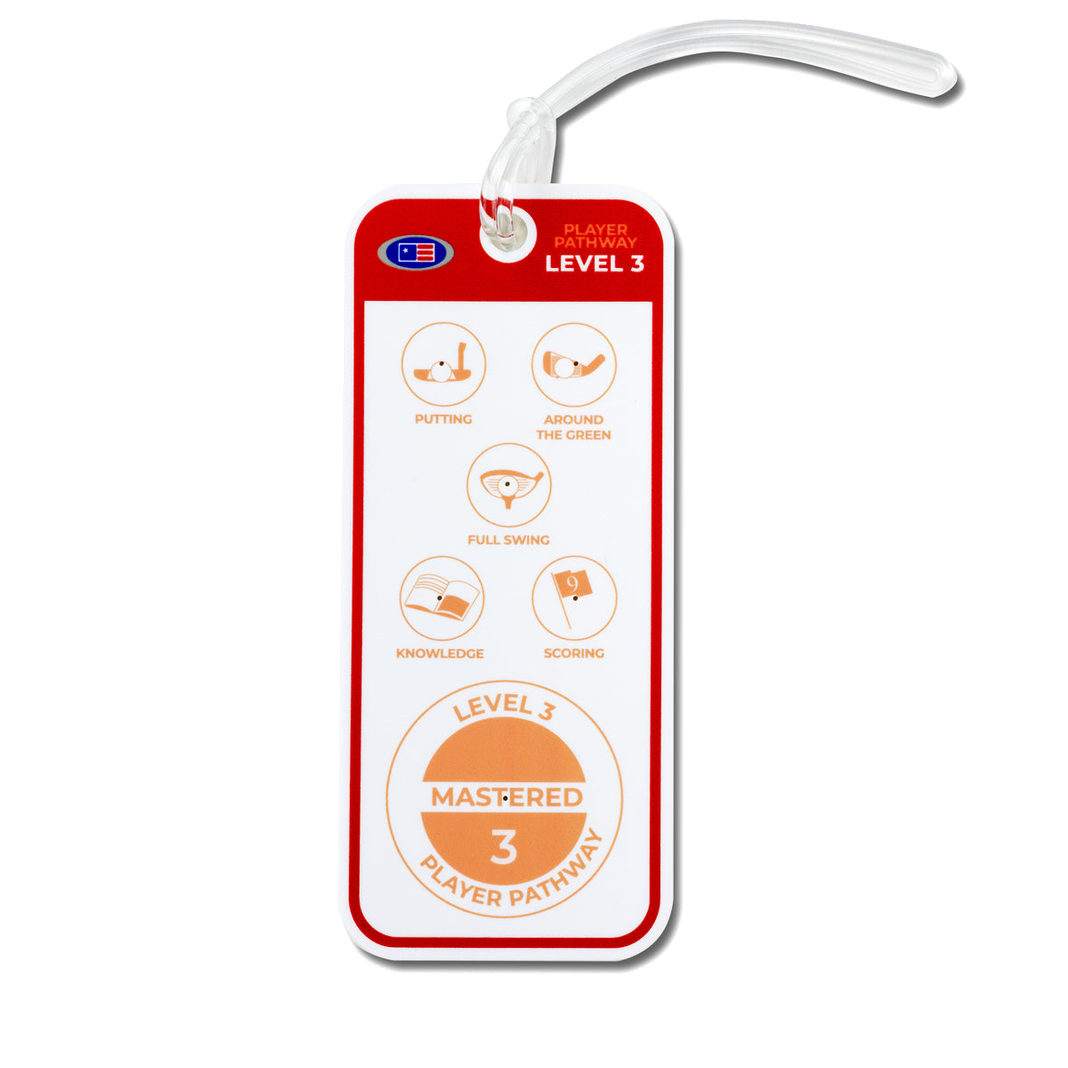 Level 1-5 Player Pathway Bag Tags