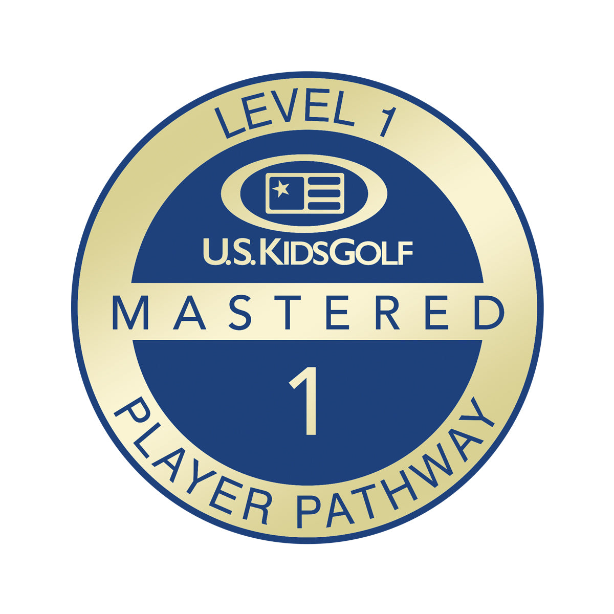 Level 1 PP Mastered Pin, Individual Blue