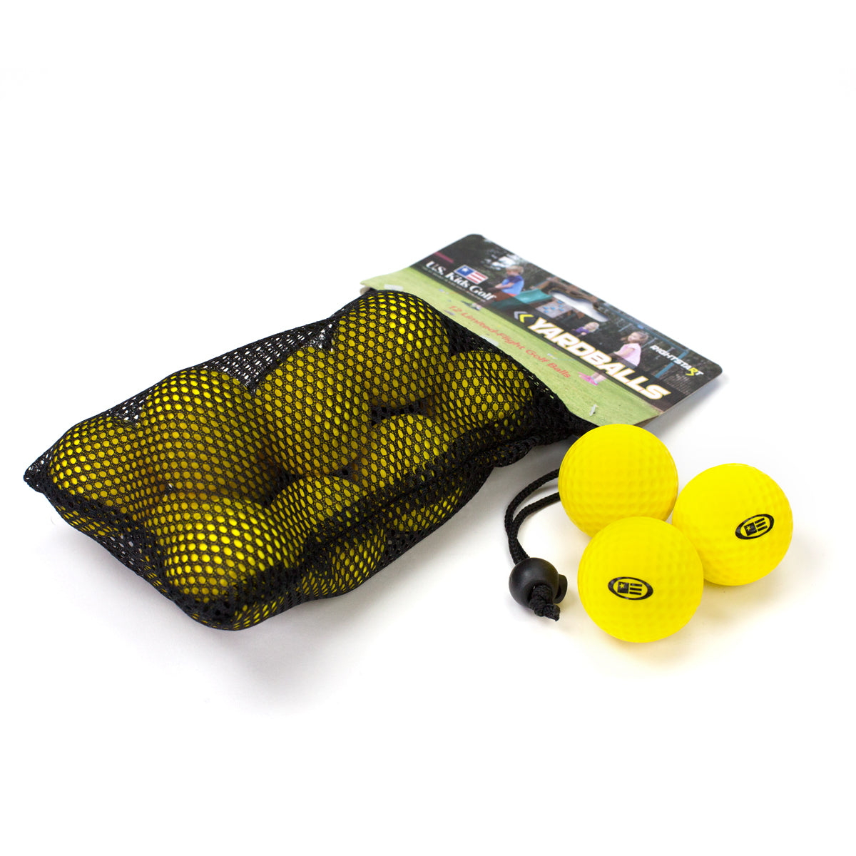 Yard Ball Dozen Yellow, with mesh bag