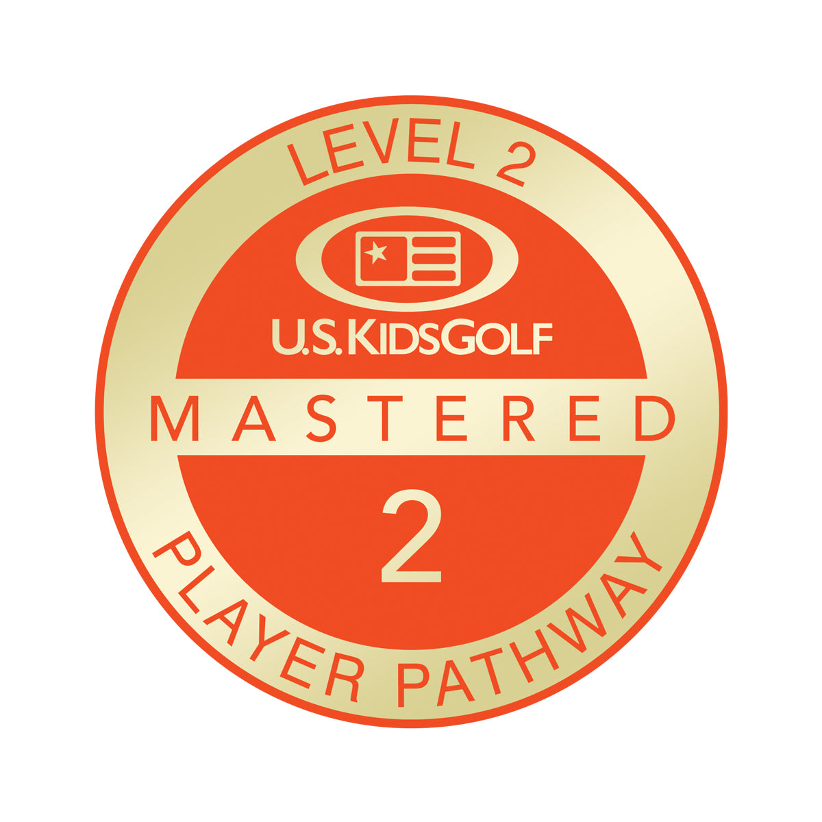 Level 2 PP Mastered Pin, Individual Orange