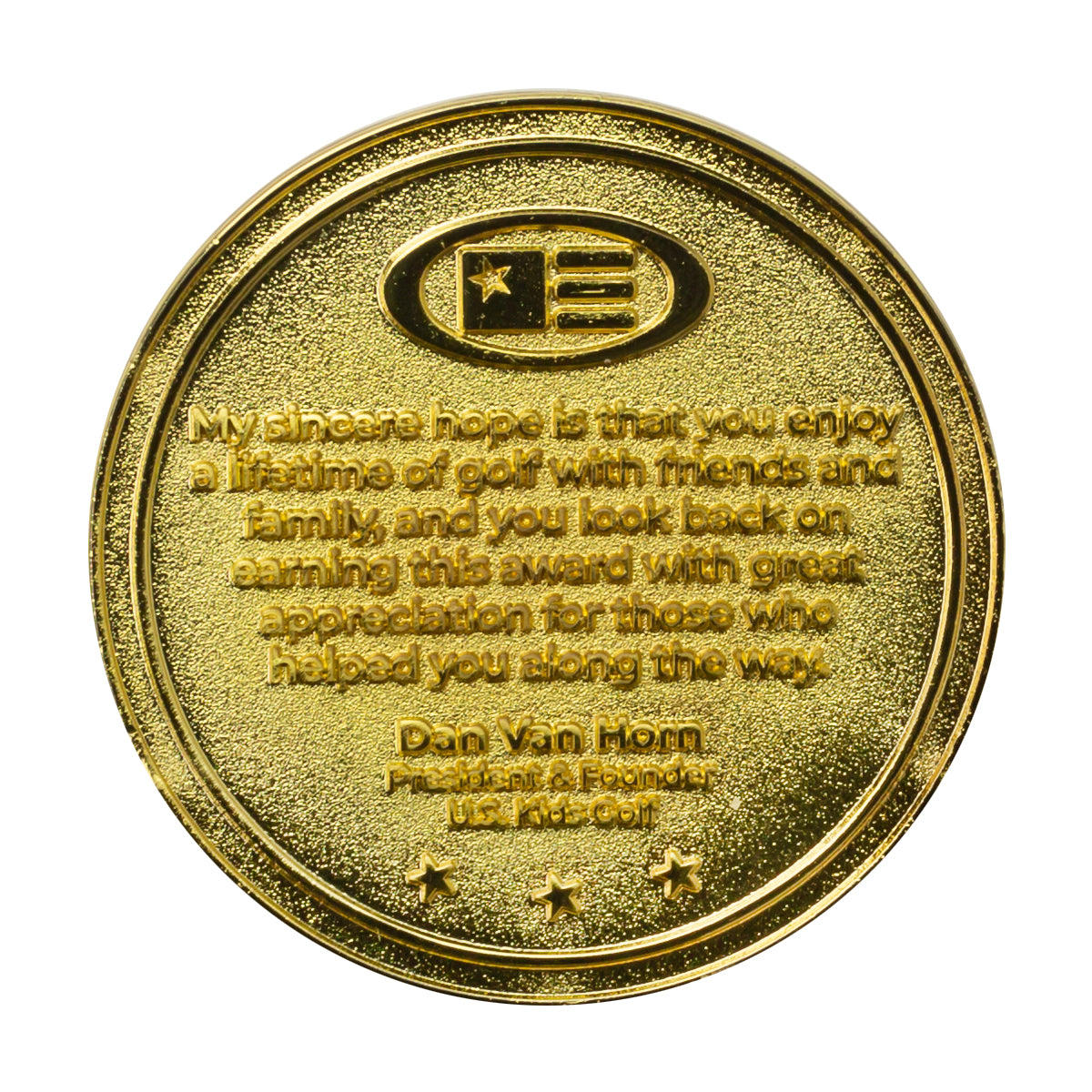 Level 5 Gold Star Medallion Award Medal