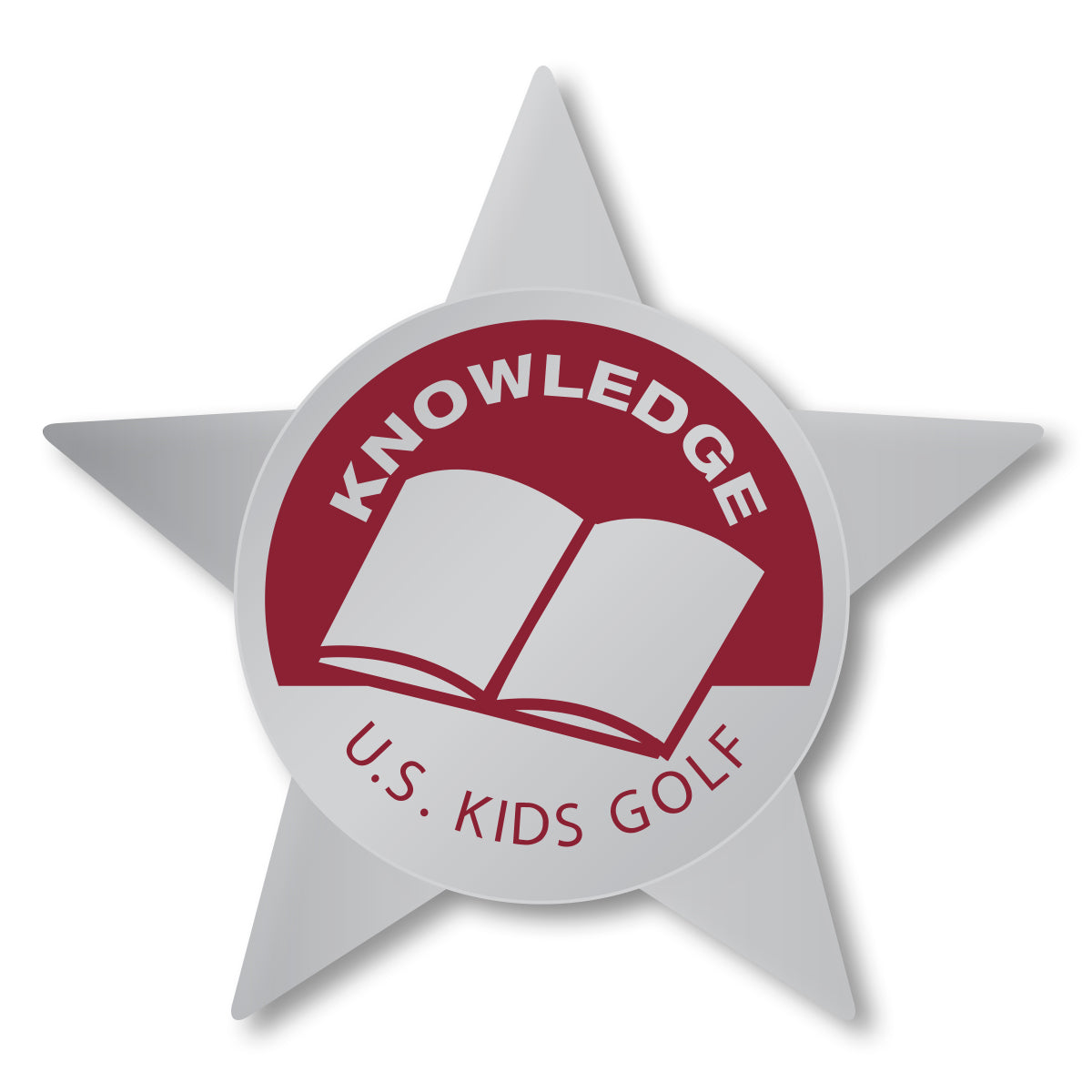 Level 9 Knowledge Pin, Individual Burgundy