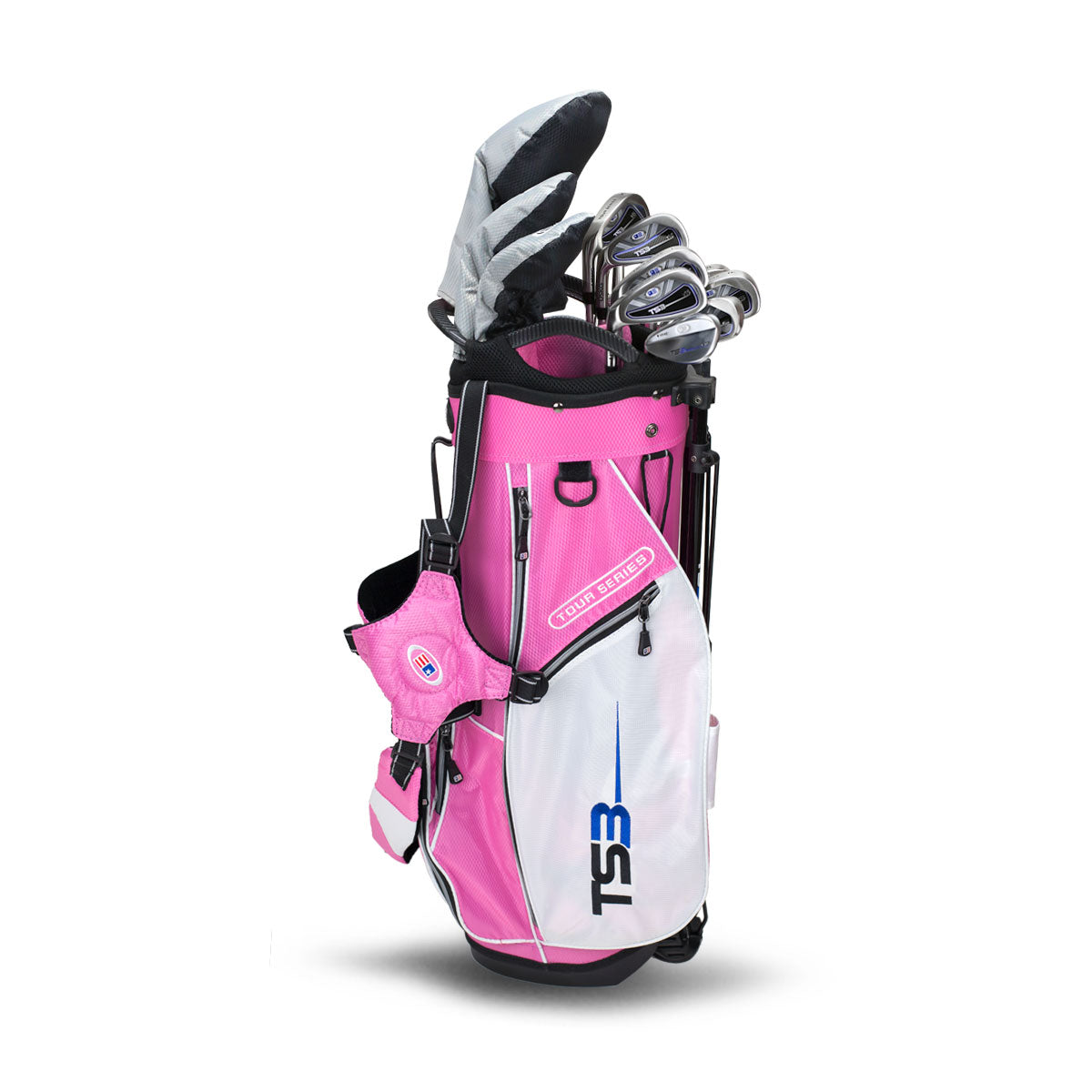 TS3-60 10 Club Stand Set, v5 All Graphite Left / Pink/White/Silver