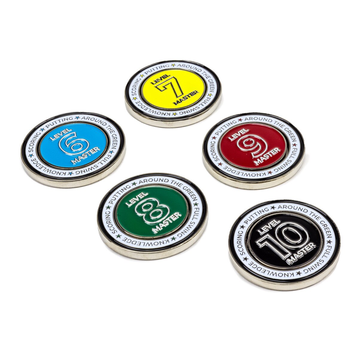 Level 6-10 Mastered Coin and Ball Markers