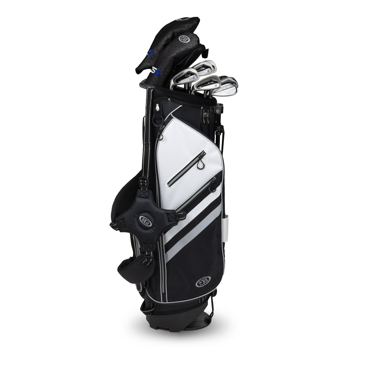 TS5-54 10 Club Stand Set Graphite Left / Black/White