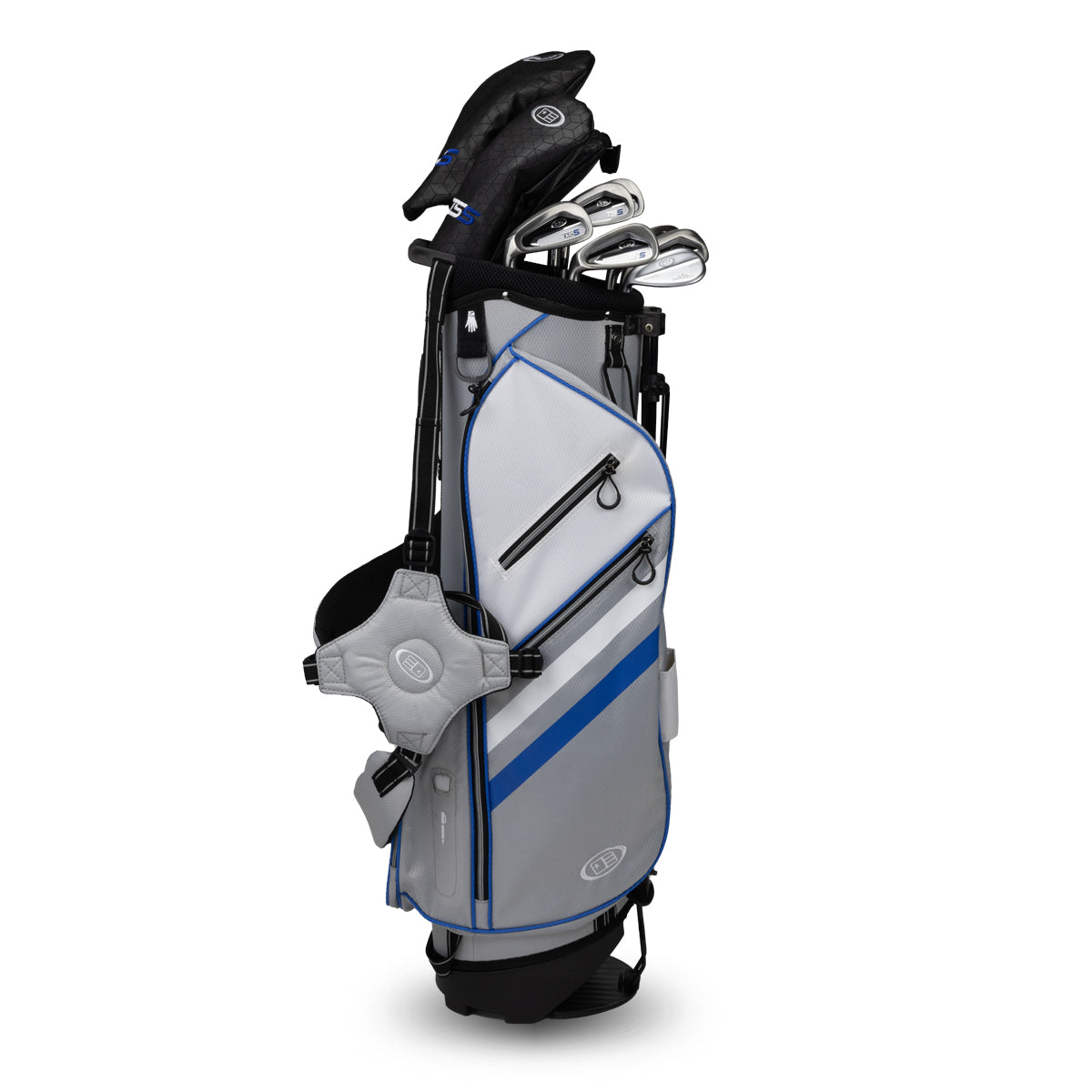 TS5-57 10 Club Stand Set Graphite Left / Silver/White