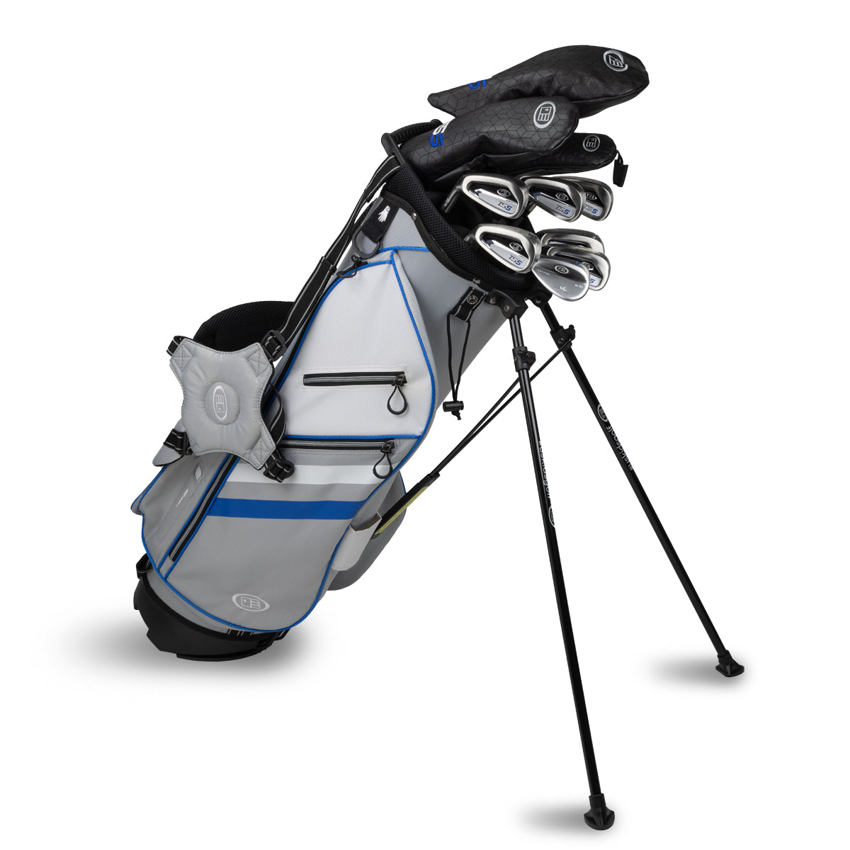 TS5-57 10 Club Stand Set Graphite Left / Silver/White