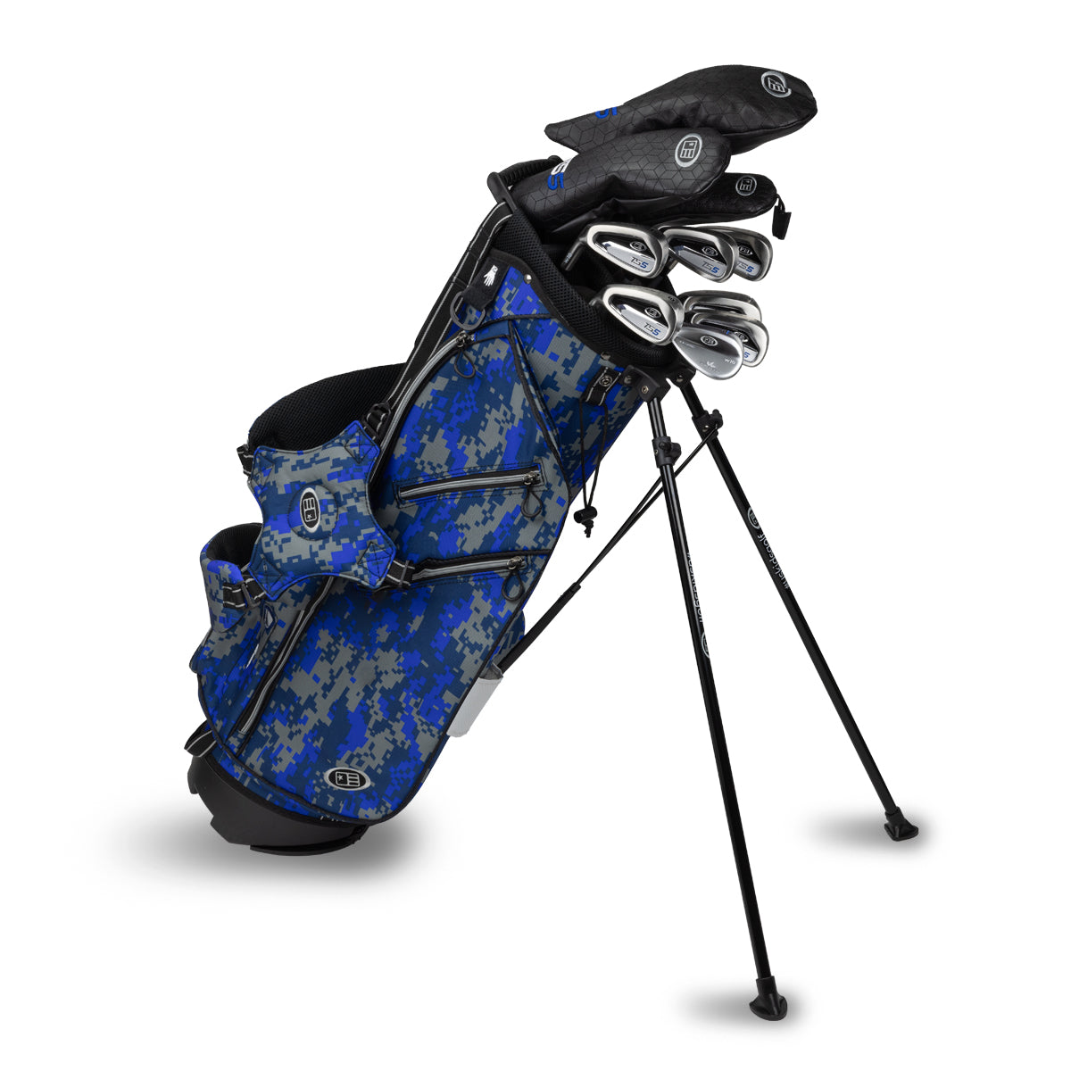TS5-57 10 Club Stand Set Graphite Left / Blue Camo