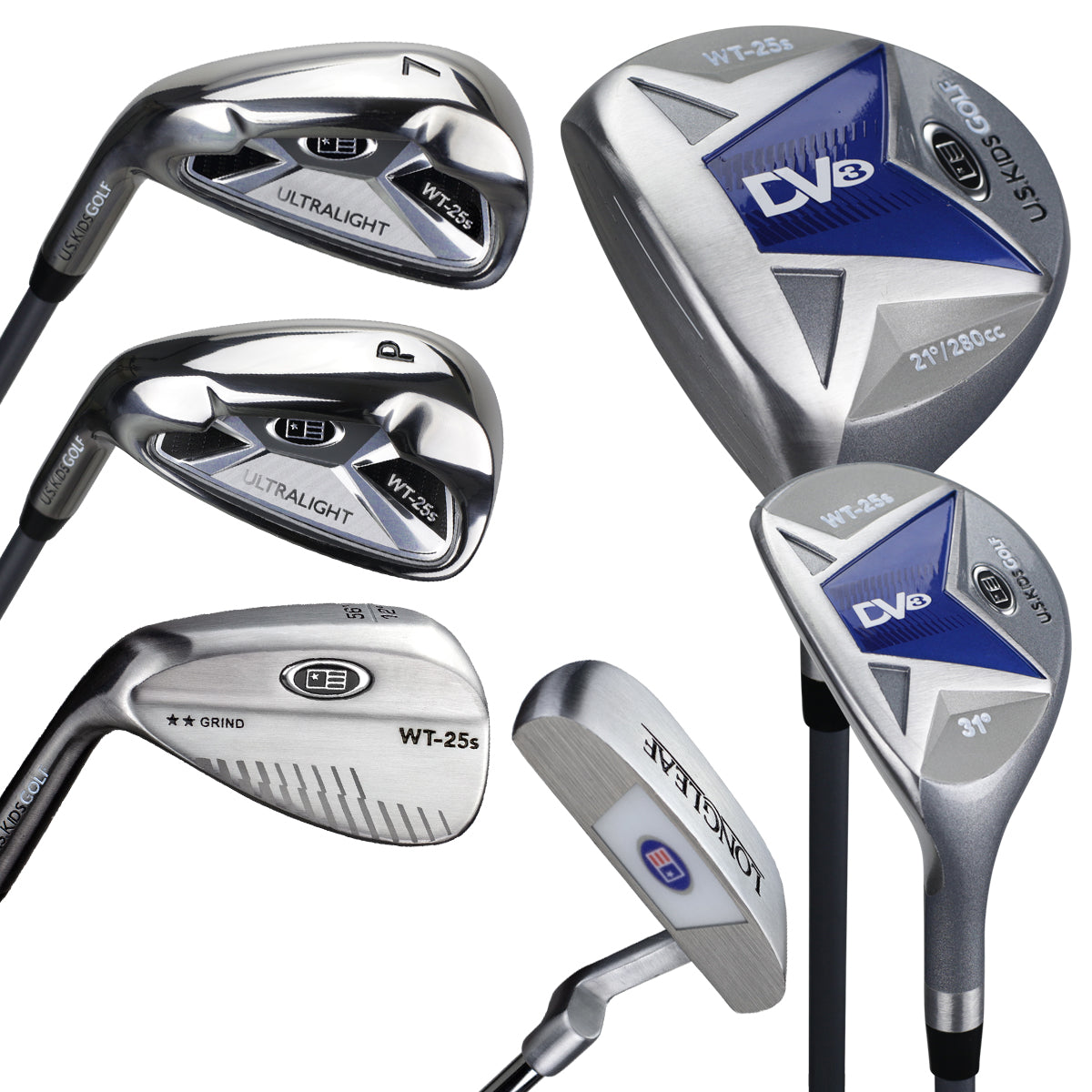 ul45-s-6-club-dv3-stand-set-all-graphite | U.S. Kids Golf