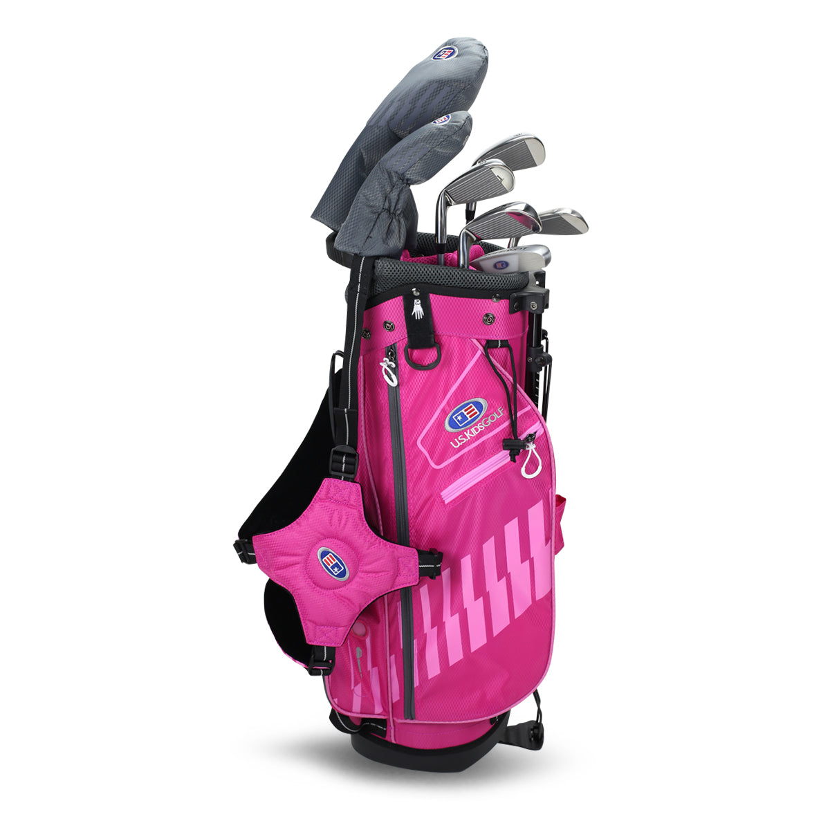 UL48-s 7 Club DV3 Stand Set, All Graphite, Grey/Teal Bag Right / Pink/Pink