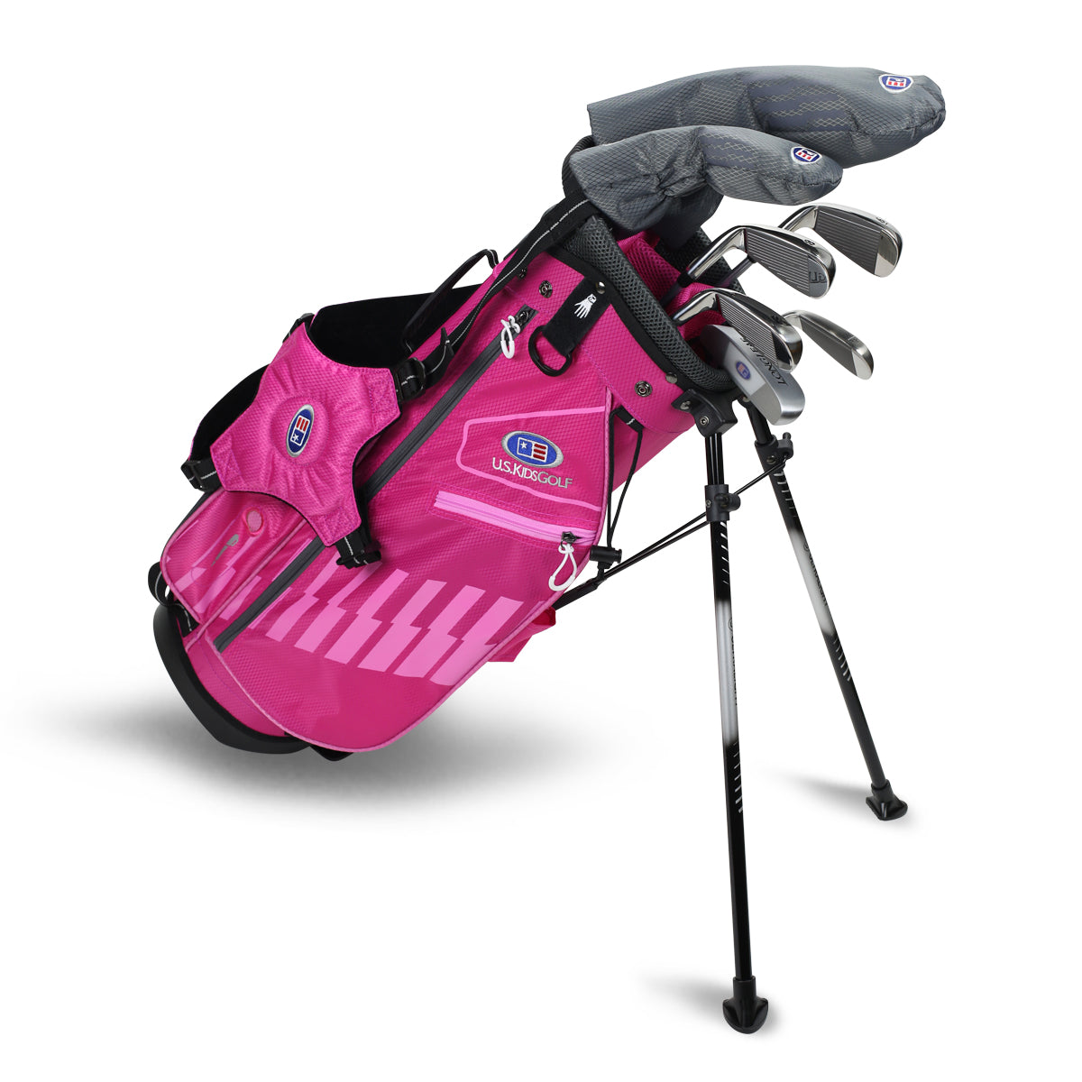 UL48-s 7 Club DV3 Stand Set, All Graphite, Grey/Teal Bag Right / Pink/Pink